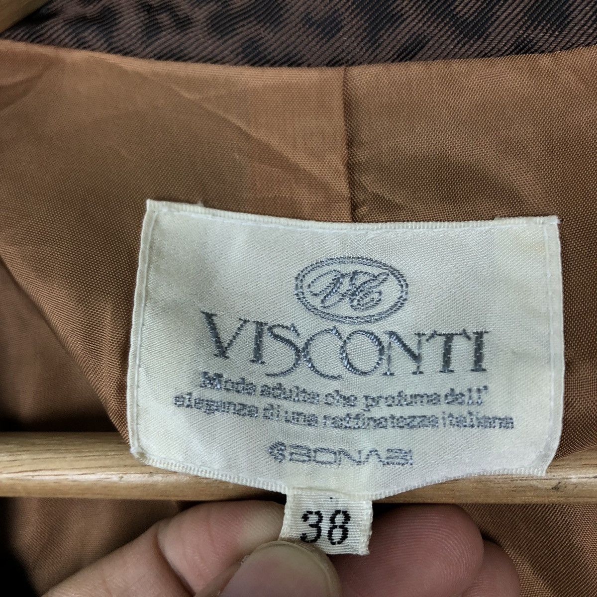 Vintage VINTAGE TIGER STRIPED DOT LONG JACKET VISCONTI JAPAN MADE Size XS / US 0-2 / IT 36-38 - 13 Thumbnail