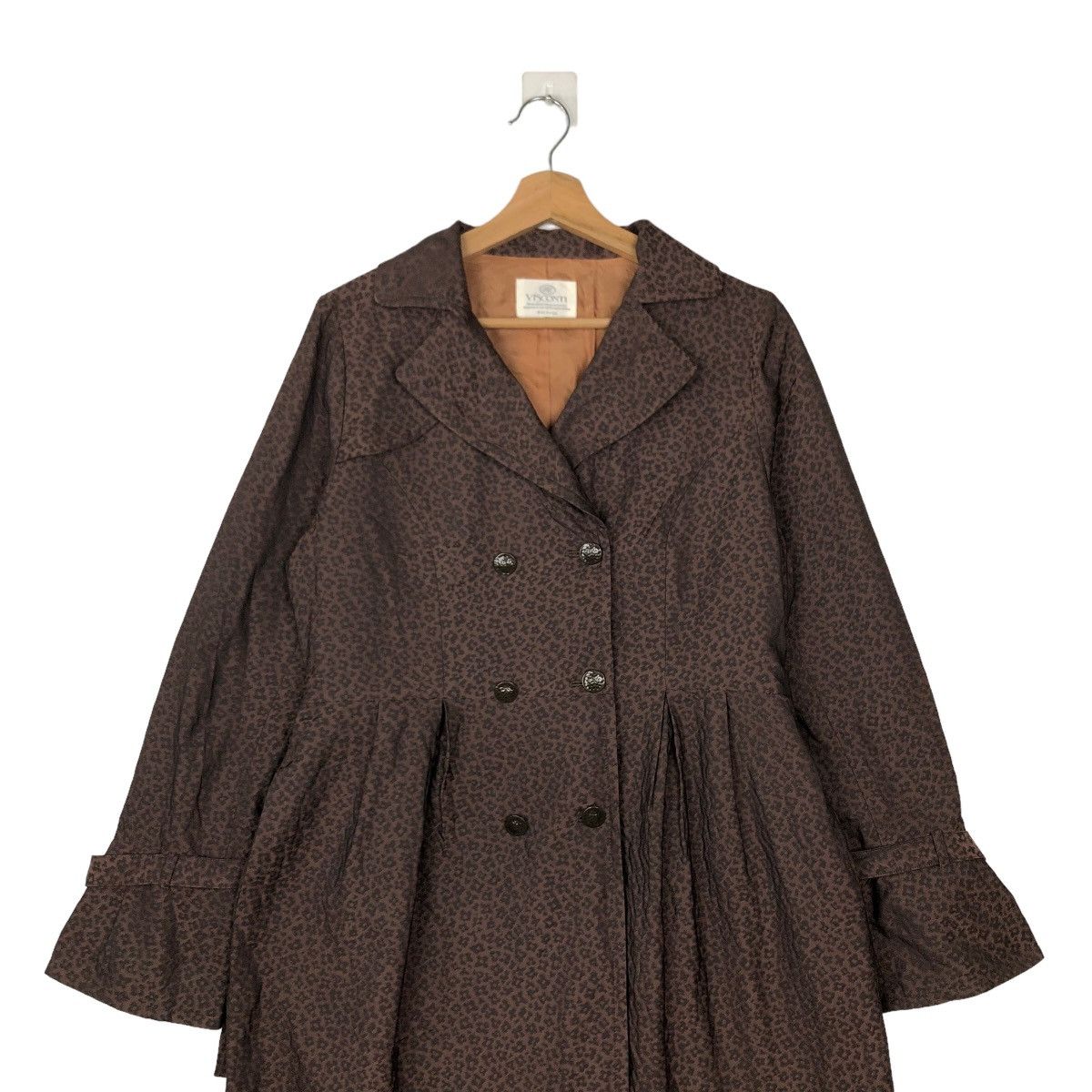 Vintage VINTAGE TIGER STRIPED DOT LONG JACKET VISCONTI JAPAN MADE Size XS / US 0-2 / IT 36-38 - 2 Thumbnail