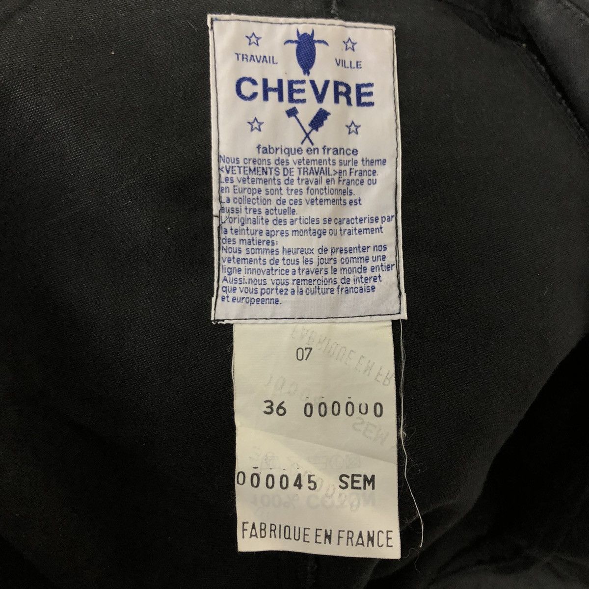 Japanese Brand DOUBLE BREAST LONG JACKET TRAVAIL VILLE CHEVRA FABRIC FRANCE Size US M / EU 48-50 / 2 - 13 Thumbnail