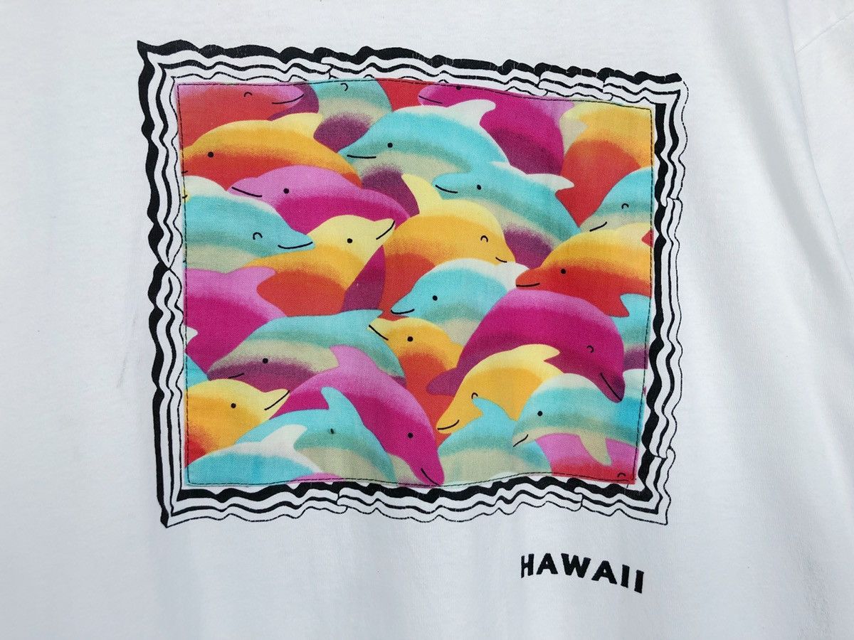 Vintage Rare Vintage Hawaii Dolphin Motive Tee Made in USA Size US XL / EU 56 / 4 - 3 Thumbnail