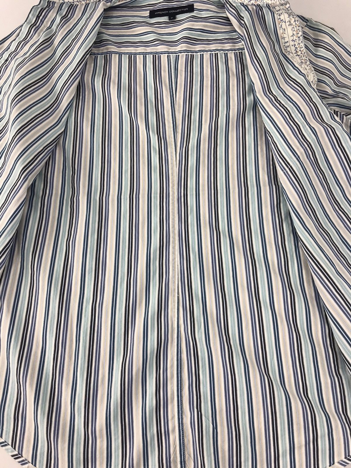 French Connection × Vintage French Connection Button Up Single Pocket Striped K136j Size US L / EU 52-54 / 3 - 4 Thumbnail