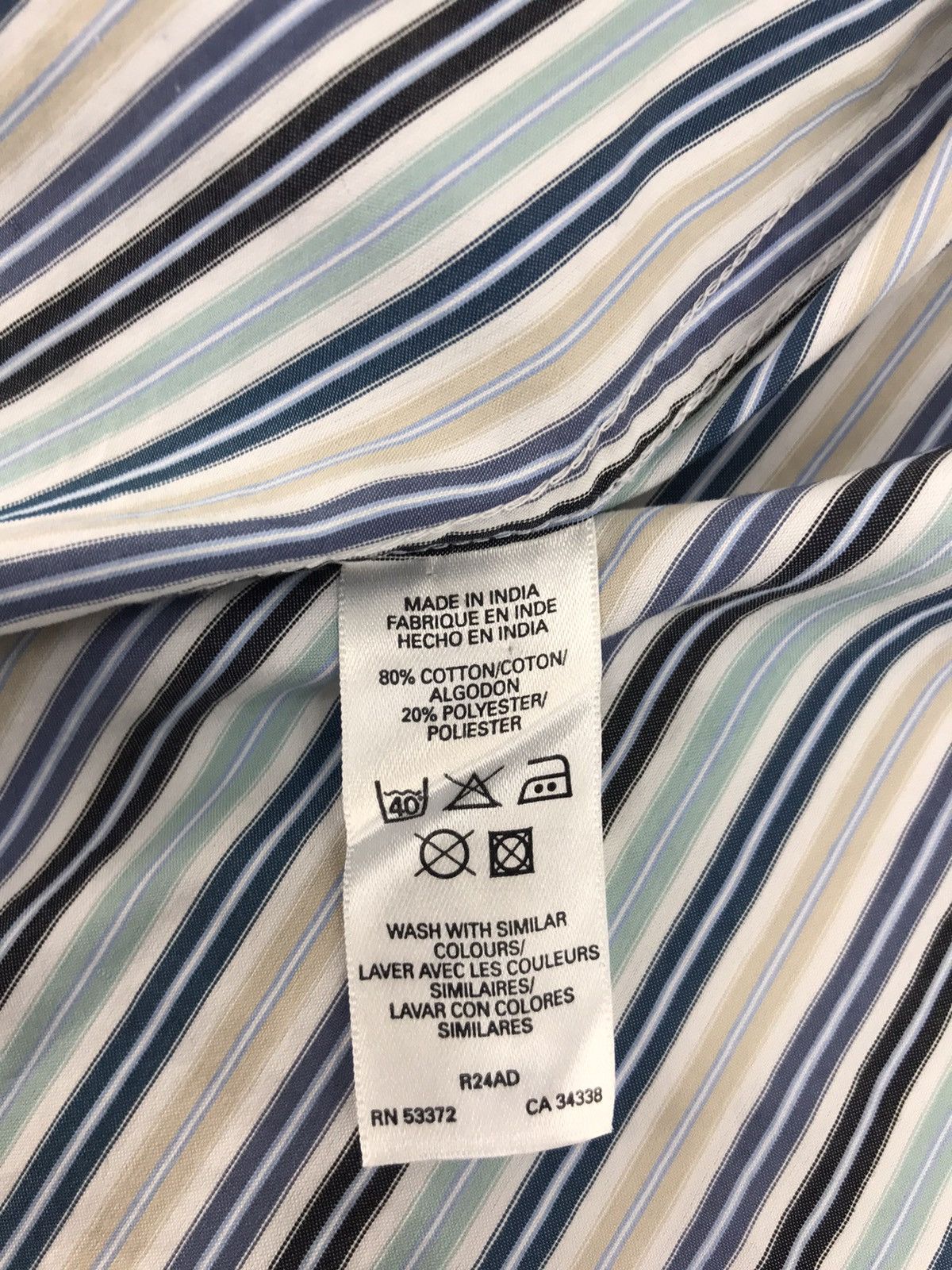 French Connection × Vintage French Connection Button Up Single Pocket Striped K136j Size US L / EU 52-54 / 3 - 6 Thumbnail