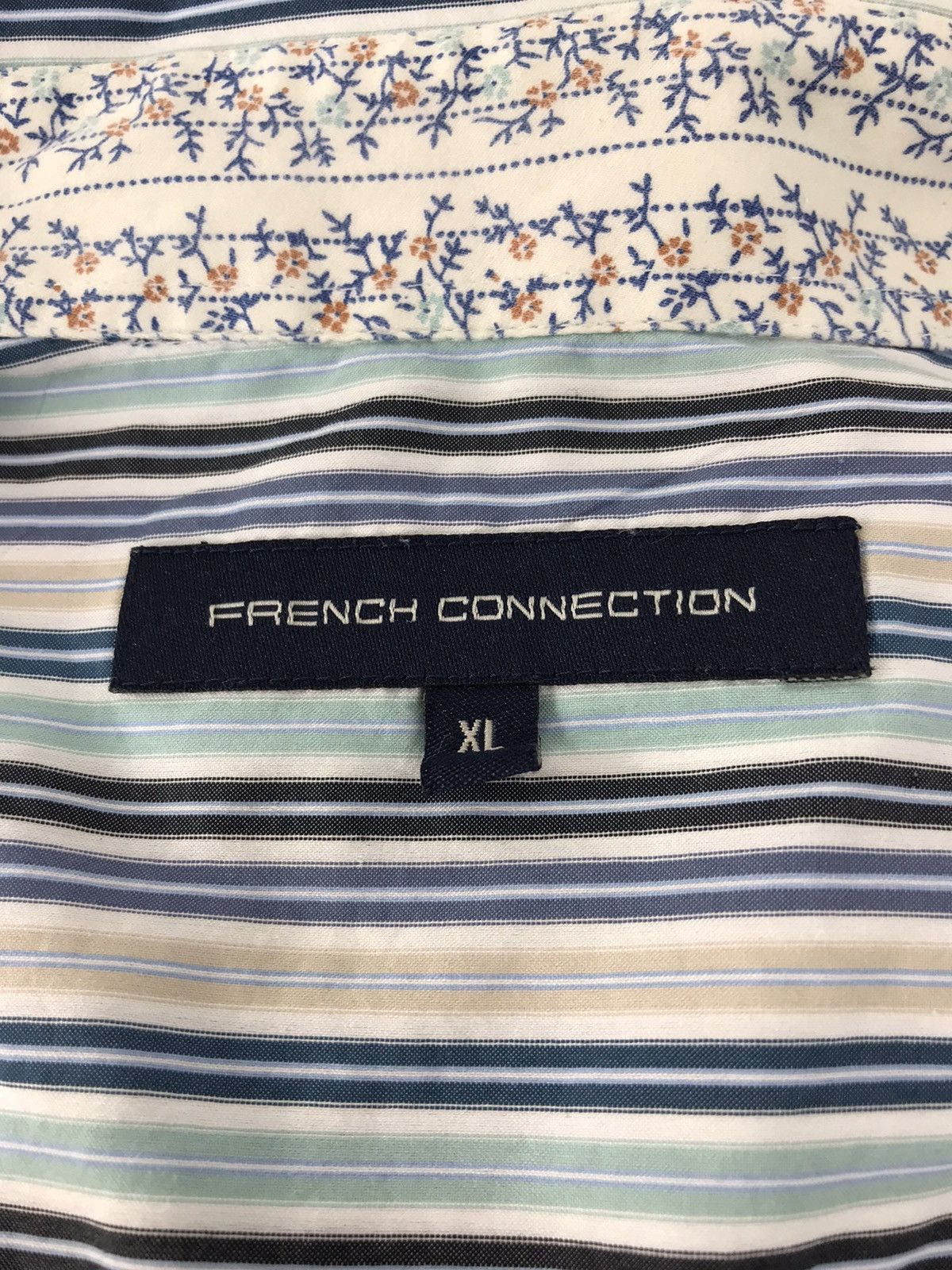 French Connection × Vintage French Connection Button Up Single Pocket Striped K136j Size US L / EU 52-54 / 3 - 5 Thumbnail