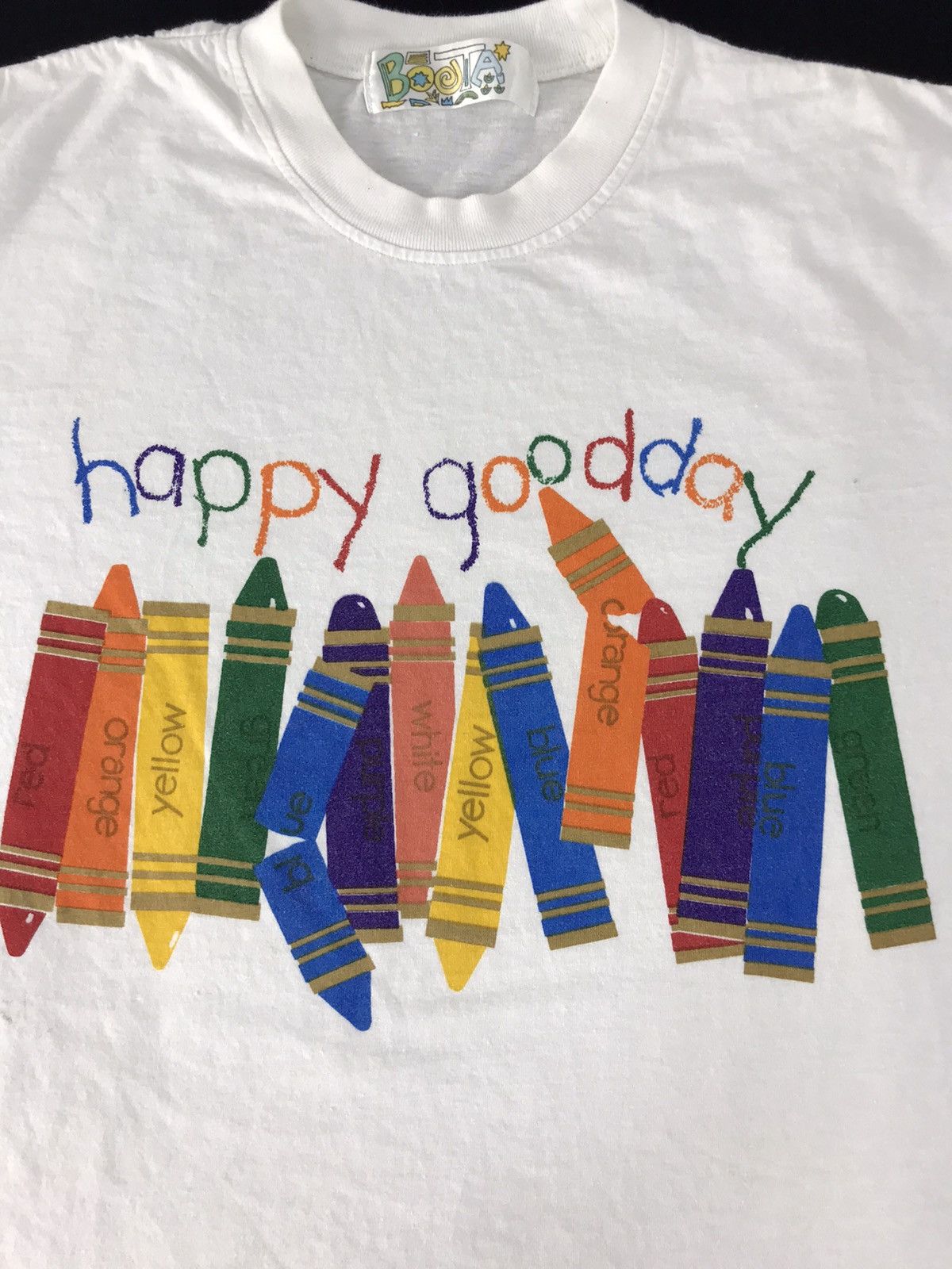 Japanese Brand × Vintage Boota Happy Good Day Crayon Screen Promo Tee Size US M / EU 48-50 / 2 - 3 Thumbnail