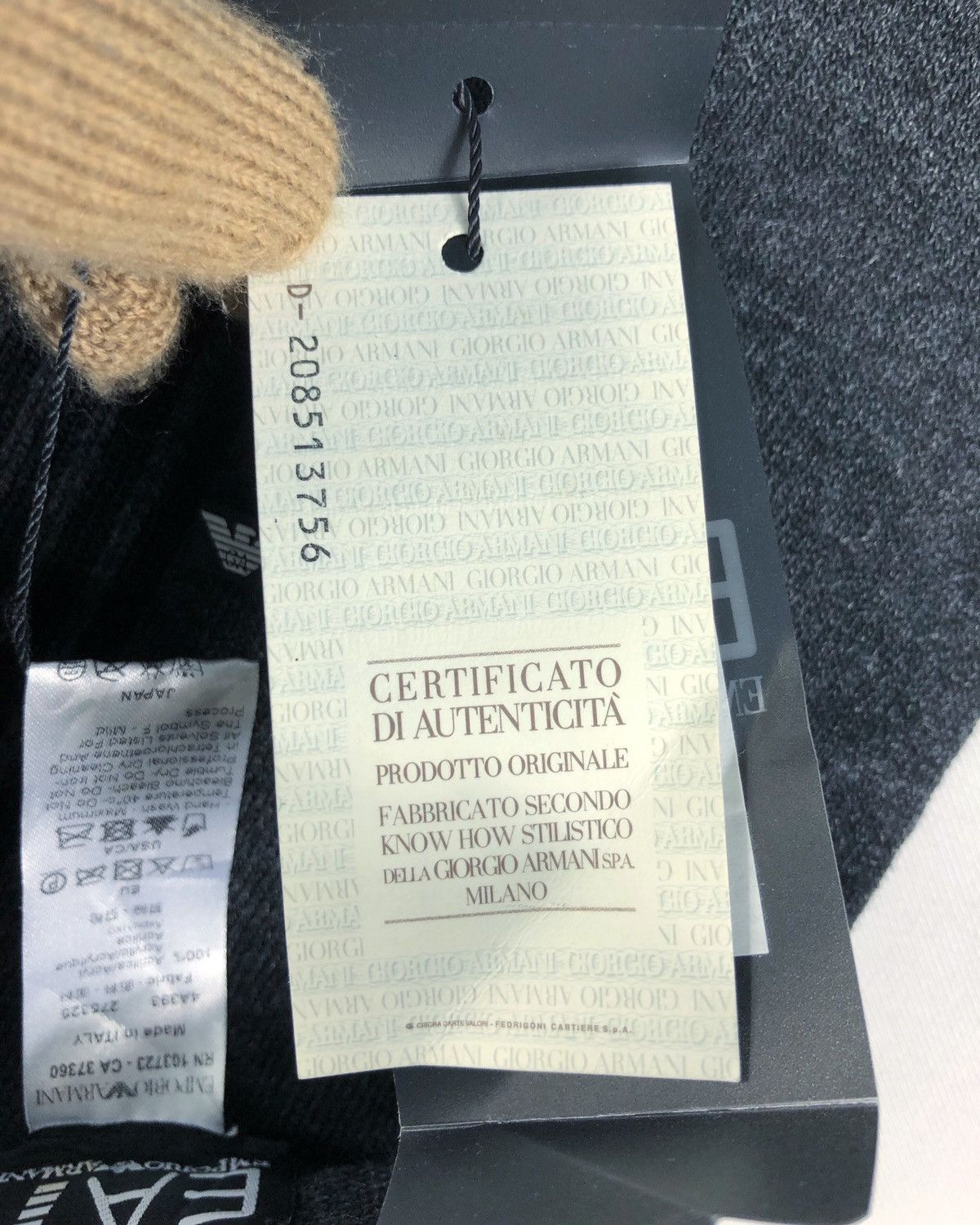 Emporio Armani Emporio Armani Mountain Big Logo Muffler Scarf Made in Italy Size ONE SIZE - 12 Thumbnail