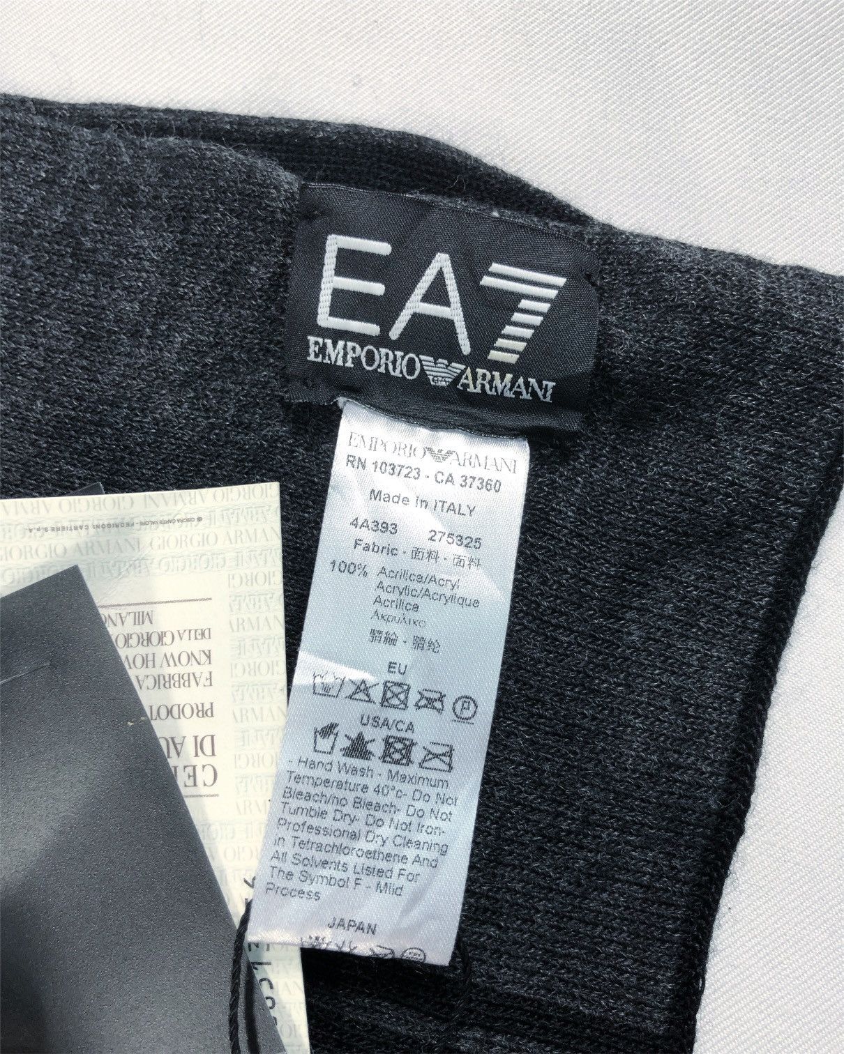 Emporio Armani Emporio Armani Mountain Big Logo Muffler Scarf Made in Italy Size ONE SIZE - 7 Thumbnail