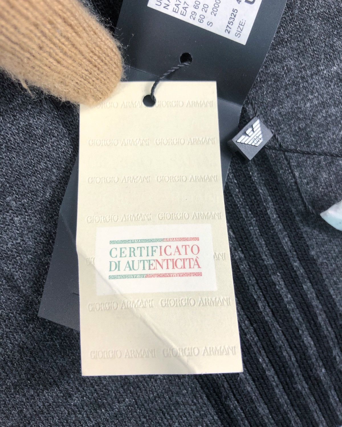 Emporio Armani Emporio Armani Mountain Big Logo Muffler Scarf Made in Italy Size ONE SIZE - 11 Thumbnail