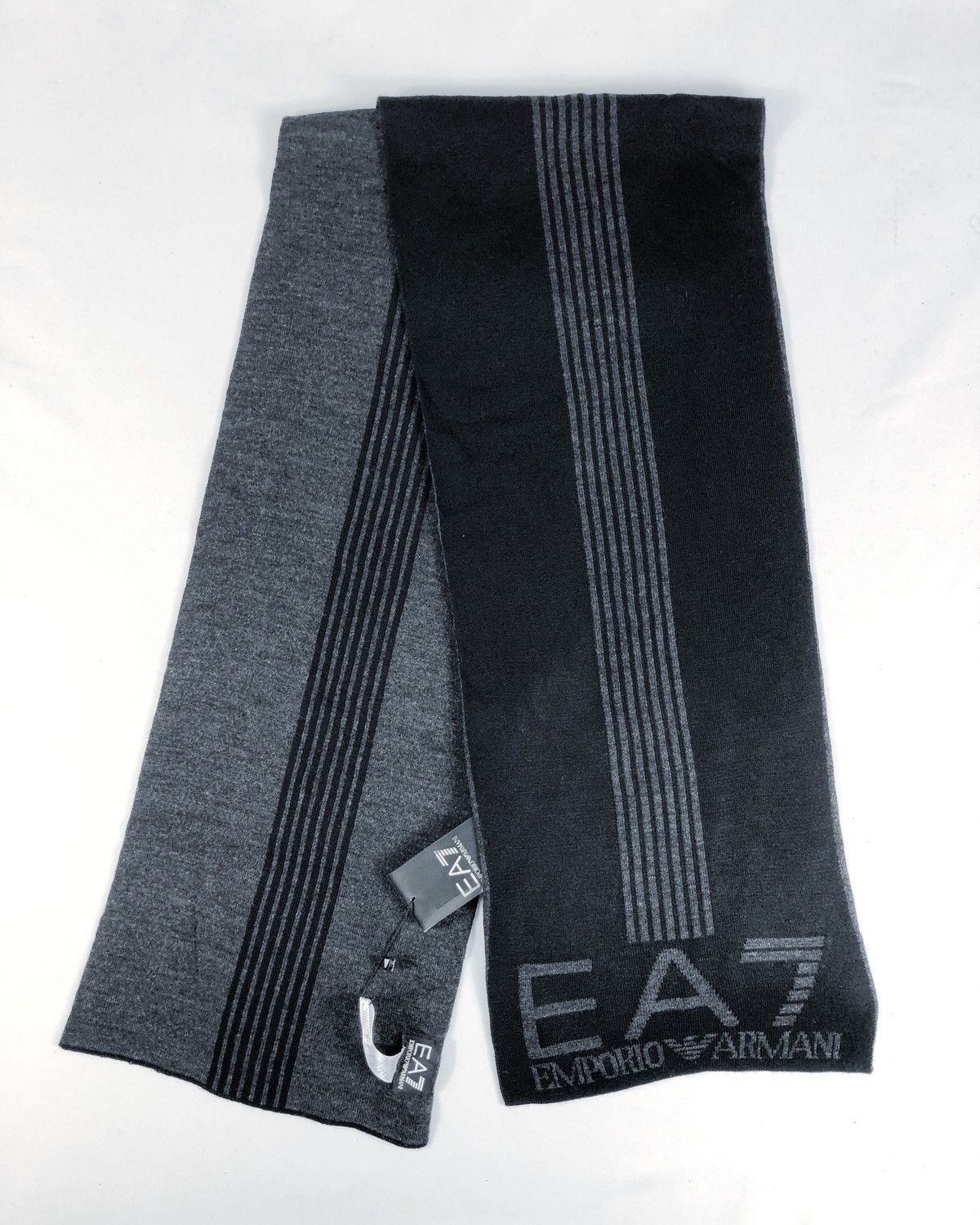 order Emporio Armani Mountain Big Logo Muffler Scarf Made in Italy