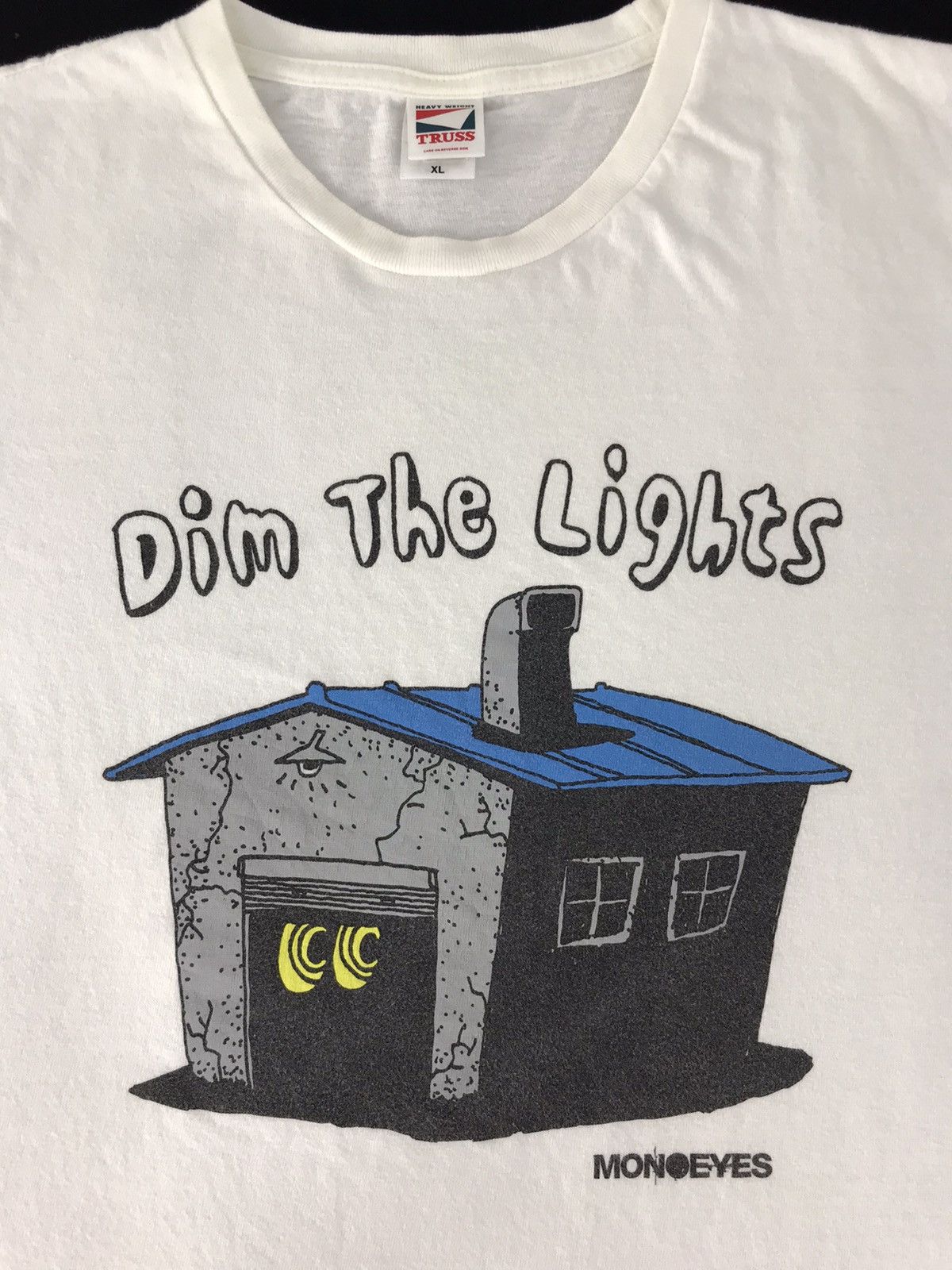 Band Tees × Japanese Brand × Vintage Monoeyes Dim The Light Japanese Rock Band Tee K162j Size US L / EU 52-54 / 3 - 2 Thumbnail
