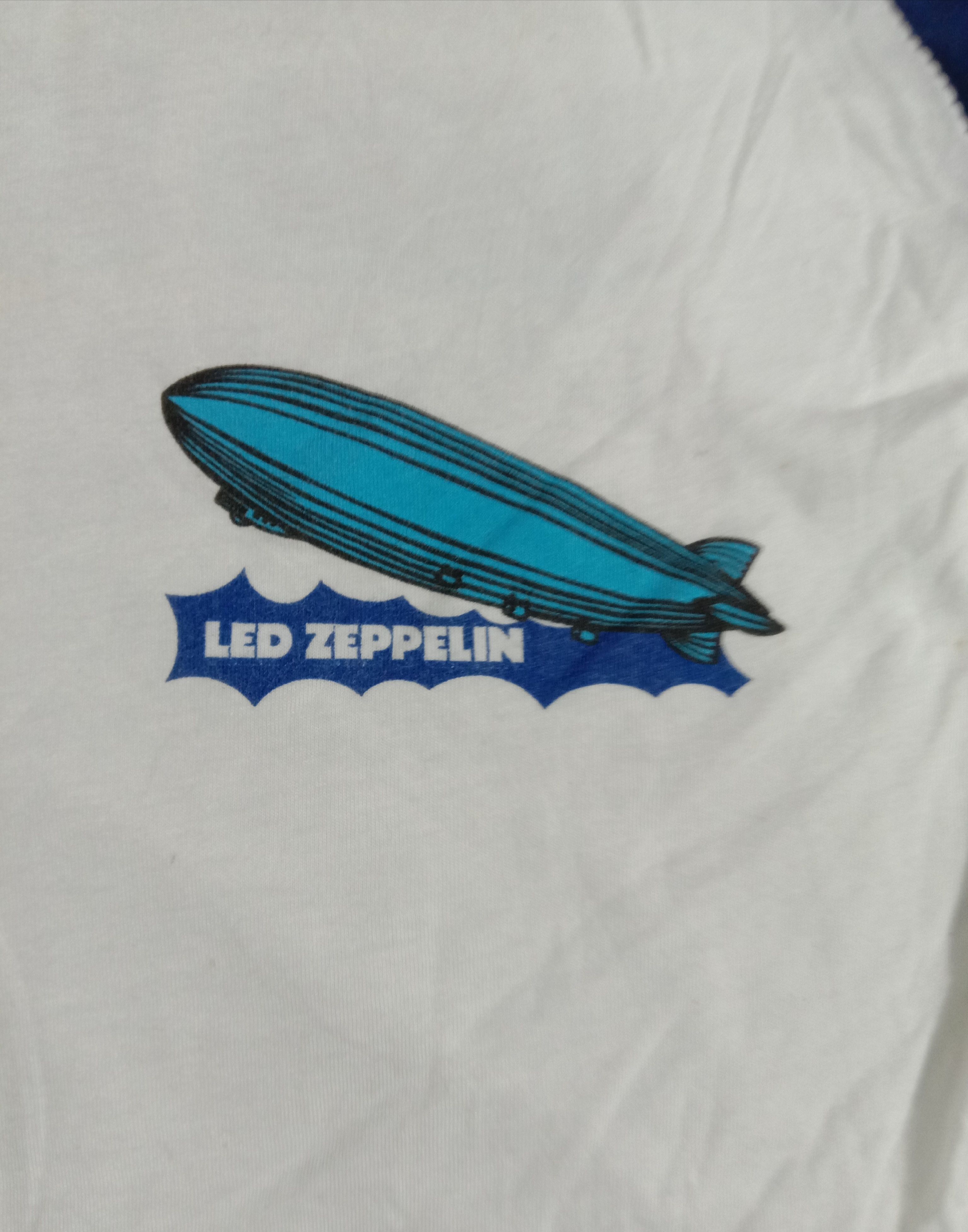 Band Tees LED ZEPPELIN Rock Band Japan Tour 3Q Raglan Tee Size XXS / US 00 / IT 34 - 3 Thumbnail