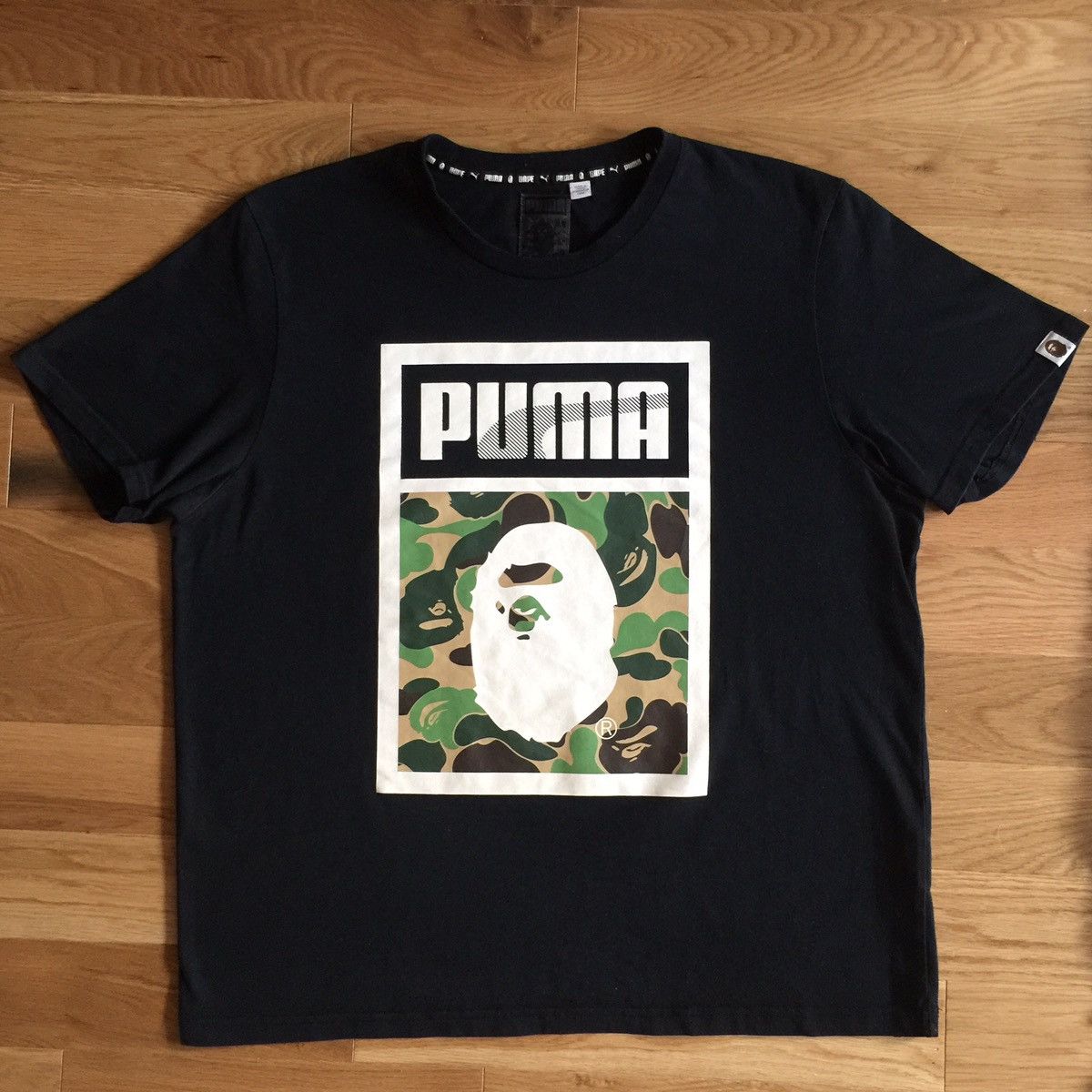 Bape × Puma Bape x Puma Camo Logo Tee Size US XL / EU 56 / 4 - 1 Thumbnail