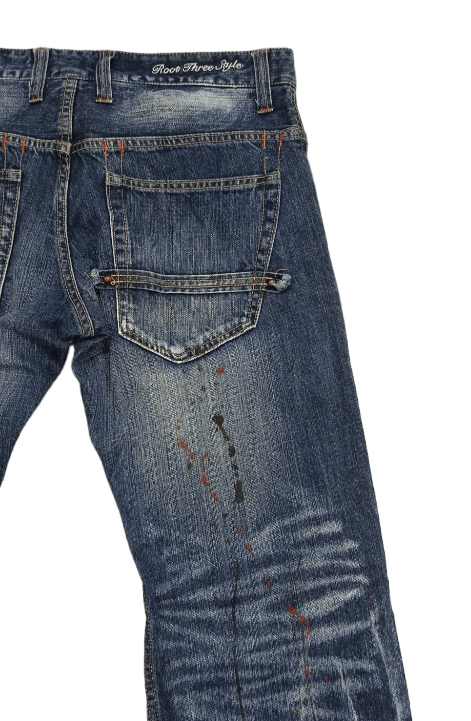 Grailed Roots 3 Style Punk Grunge Whiskers Splash Flare Denim Size US 32 / EU 48 - 8 Thumbnail