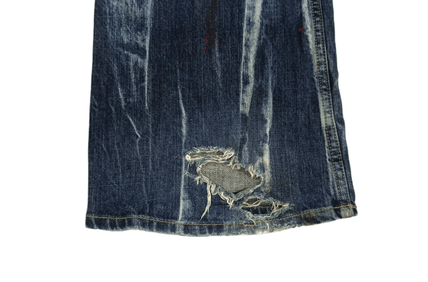 Grailed Roots 3 Style Punk Grunge Whiskers Splash Flare Denim Size US 32 / EU 48 - 11 Thumbnail