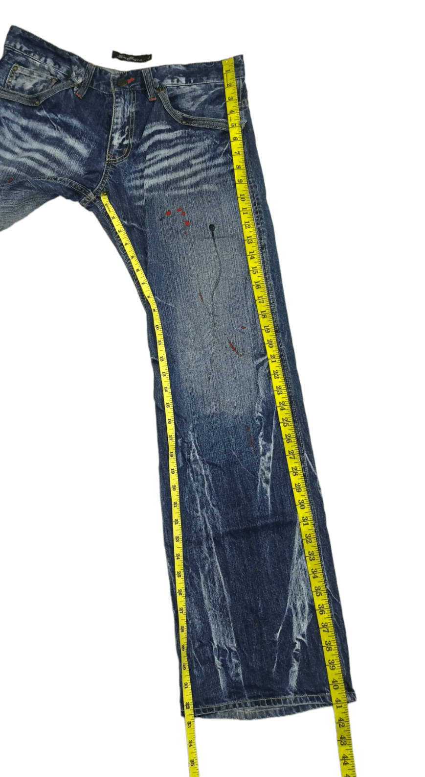 Grailed Roots 3 Style Punk Grunge Whiskers Splash Flare Denim Size US 32 / EU 48 - 21 Thumbnail