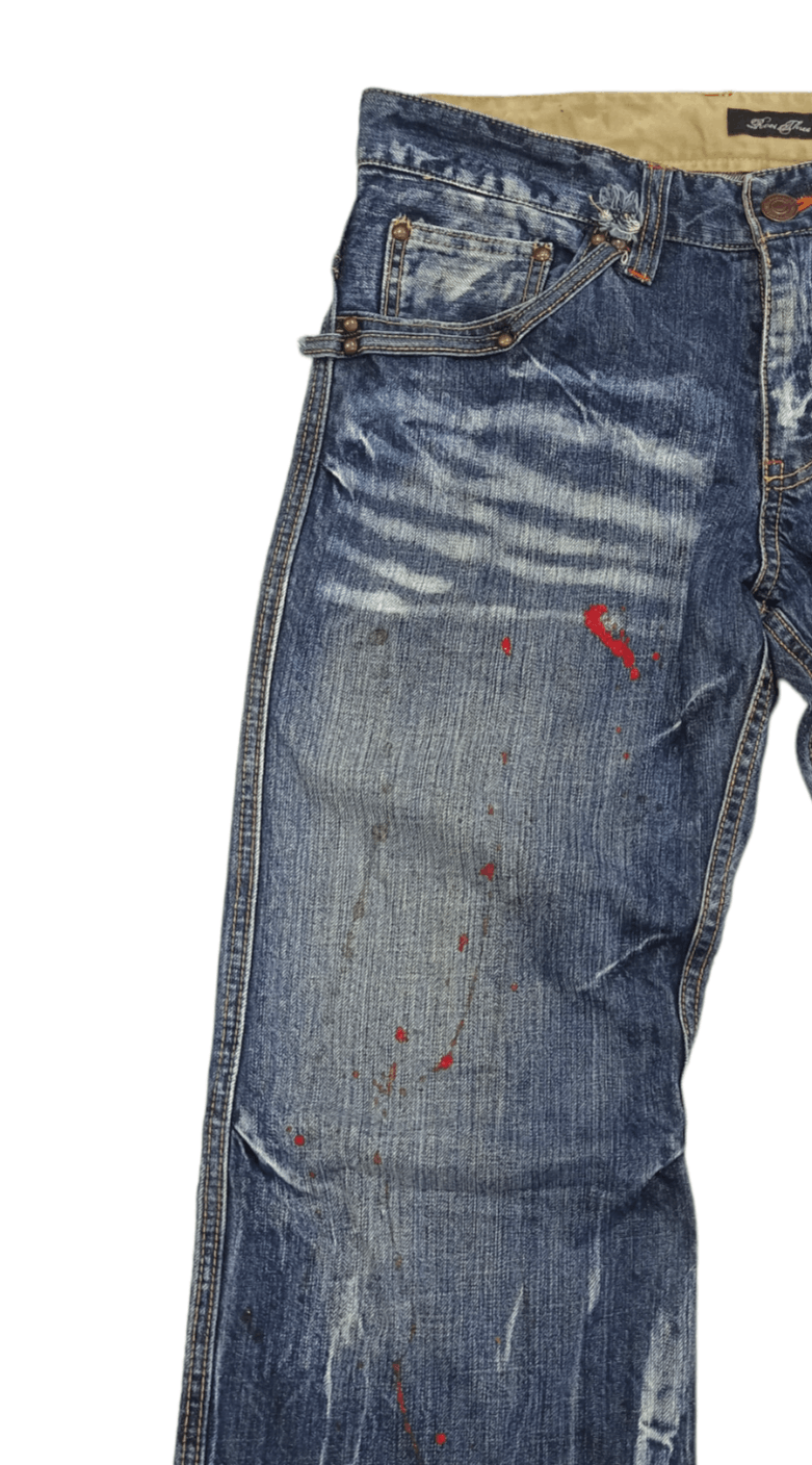 Grailed Roots 3 Style Punk Grunge Whiskers Splash Flare Denim Size US 32 / EU 48 - 4 Thumbnail