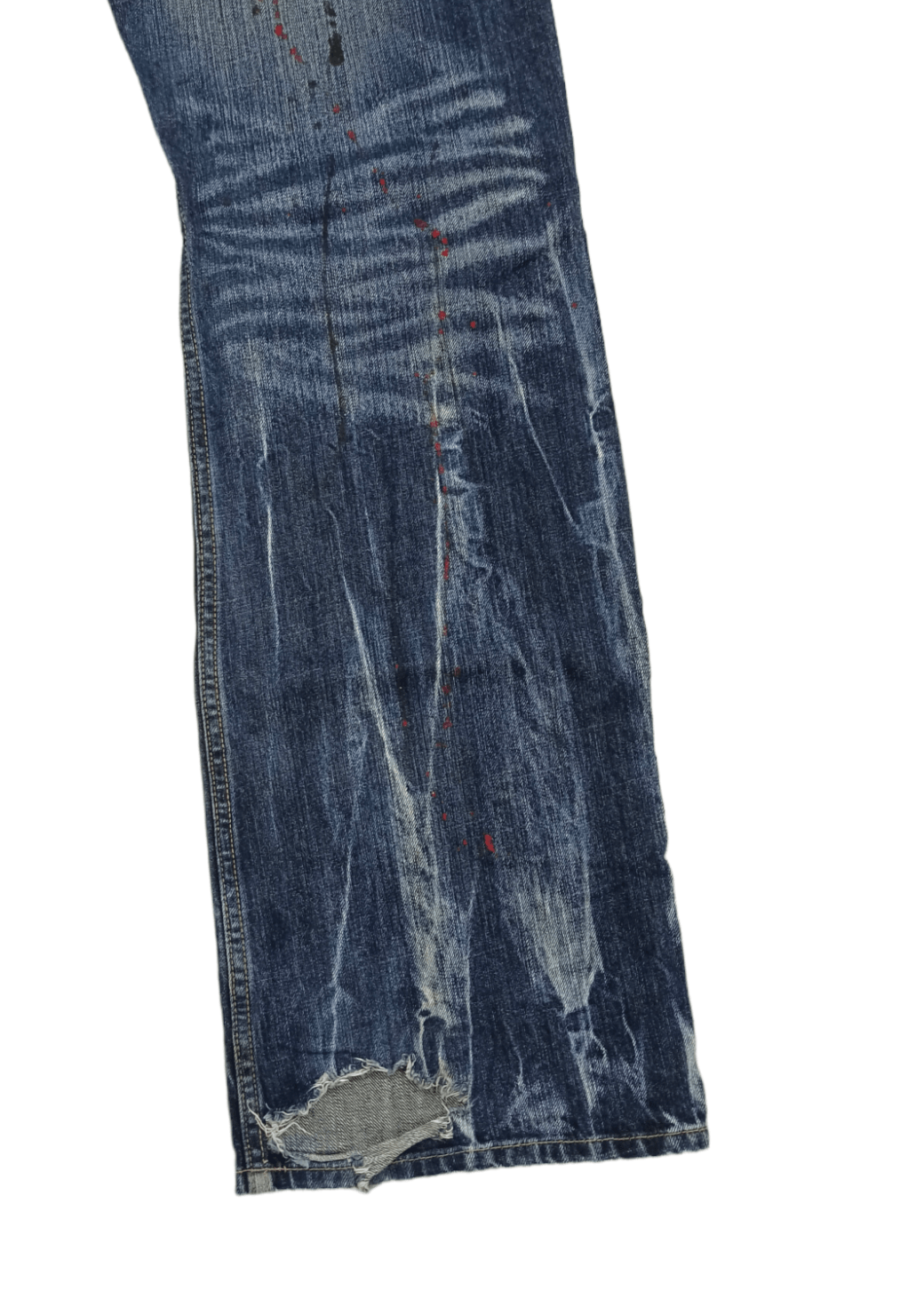 Grailed Roots 3 Style Punk Grunge Whiskers Splash Flare Denim Size US 32 / EU 48 - 9 Thumbnail