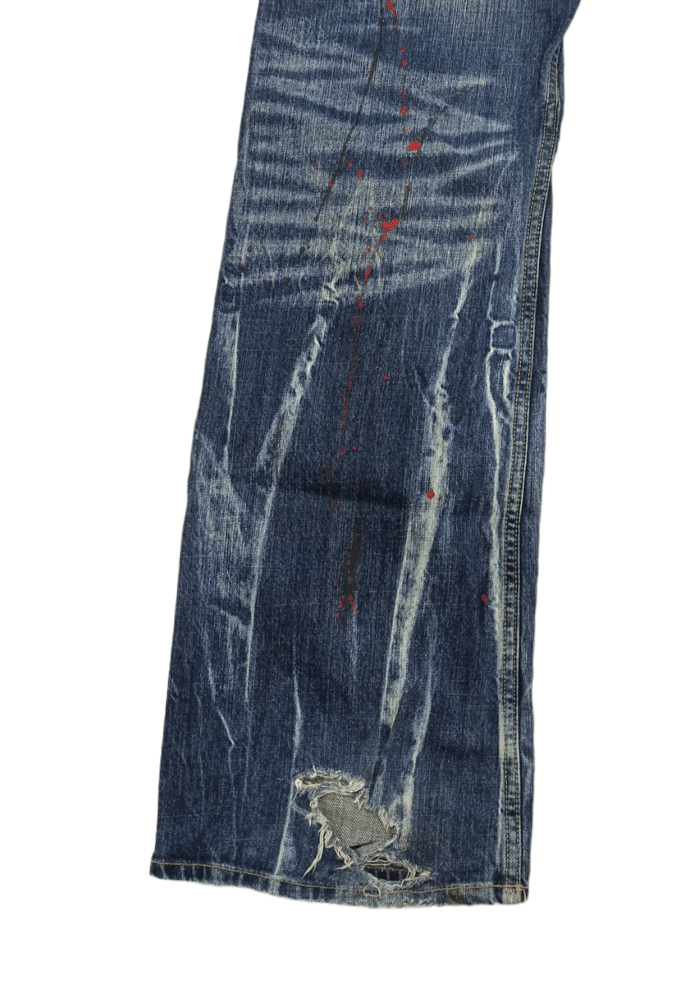 Grailed Roots 3 Style Punk Grunge Whiskers Splash Flare Denim Size US 32 / EU 48 - 7 Thumbnail