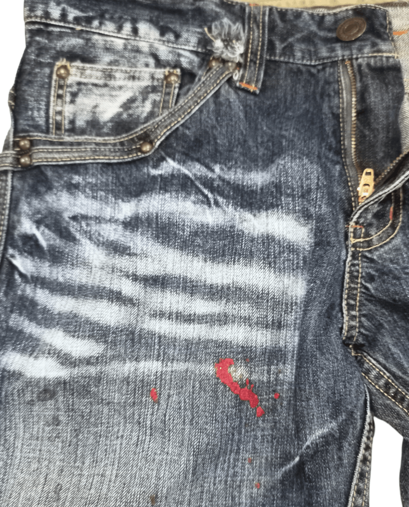 Grailed Roots 3 Style Punk Grunge Whiskers Splash Flare Denim Size US 32 / EU 48 - 15 Thumbnail