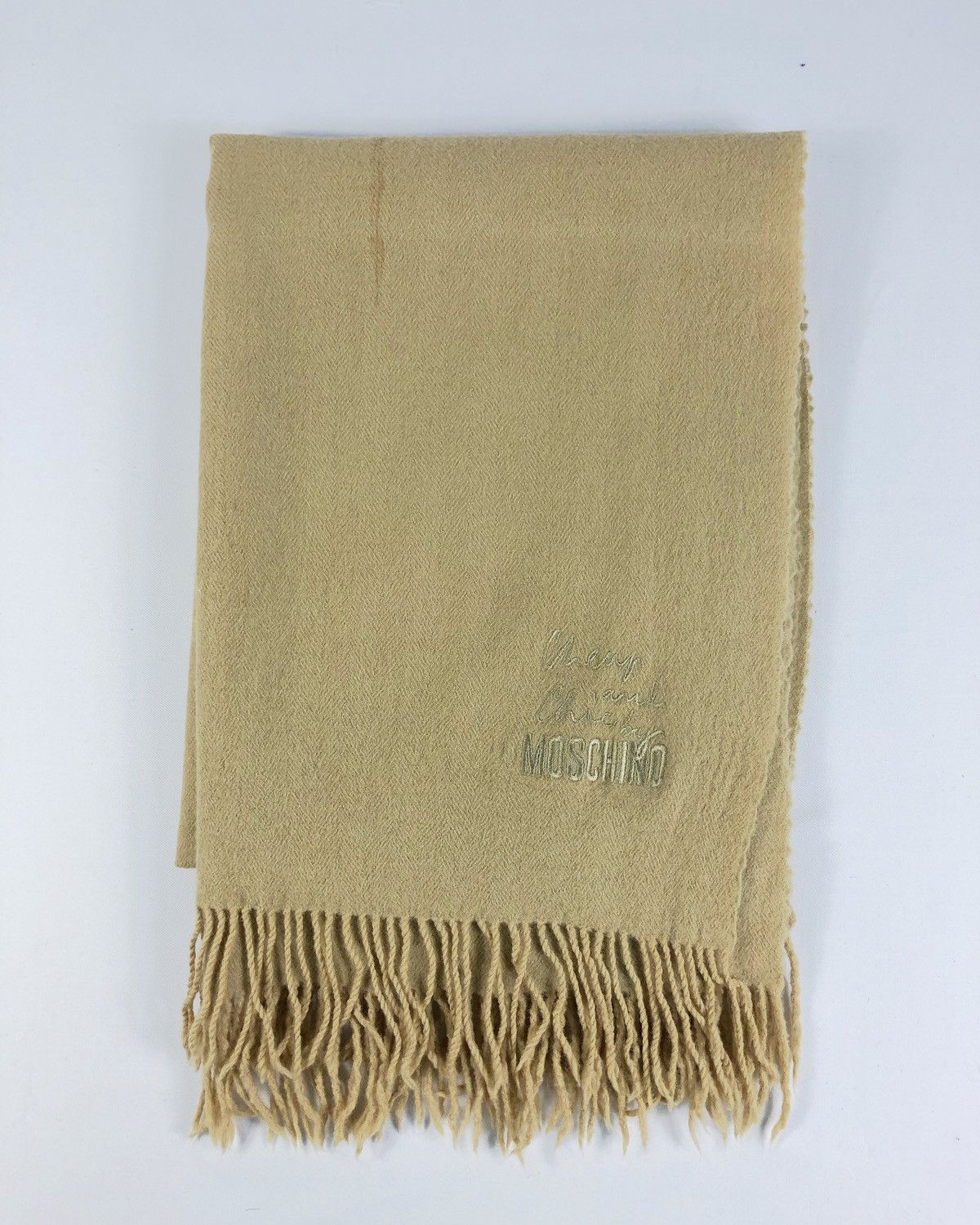 Moschino Rare Vintage Moschino Wool Muffler Scarf Size ONE SIZE - 1 Thumbnail