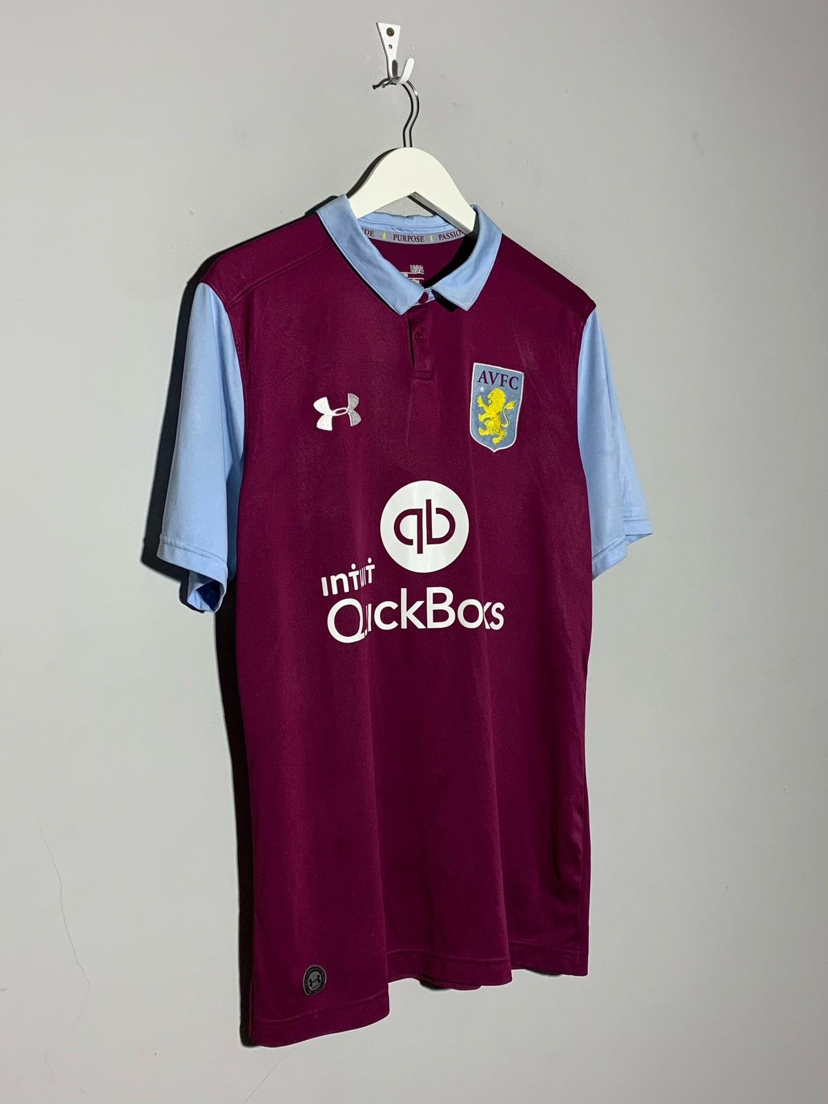 Under Armour Aston Villa Under Armour 2016/17 Y2k Football Shirt Size US L / EU 52-54 / 3 - 2 Thumbnail