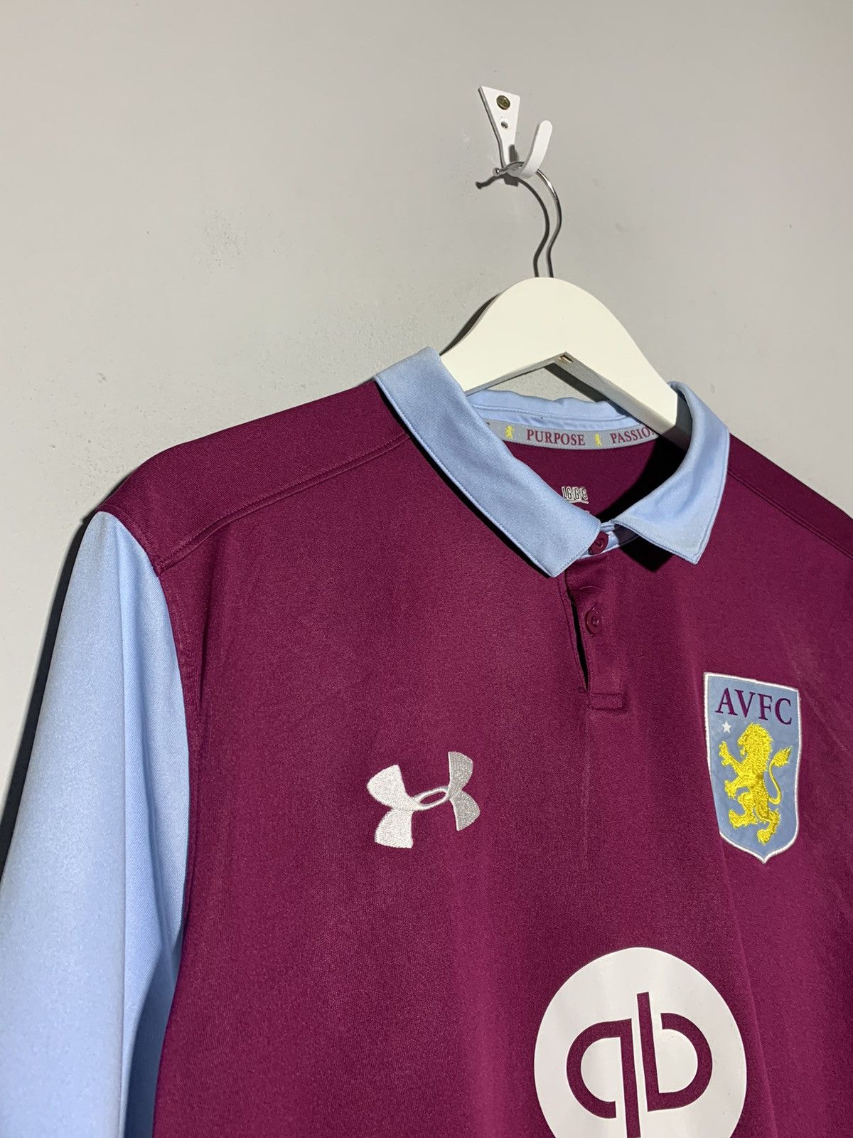 Under Armour Aston Villa Under Armour 2016/17 Y2k Football Shirt Size US L / EU 52-54 / 3 - 4 Thumbnail