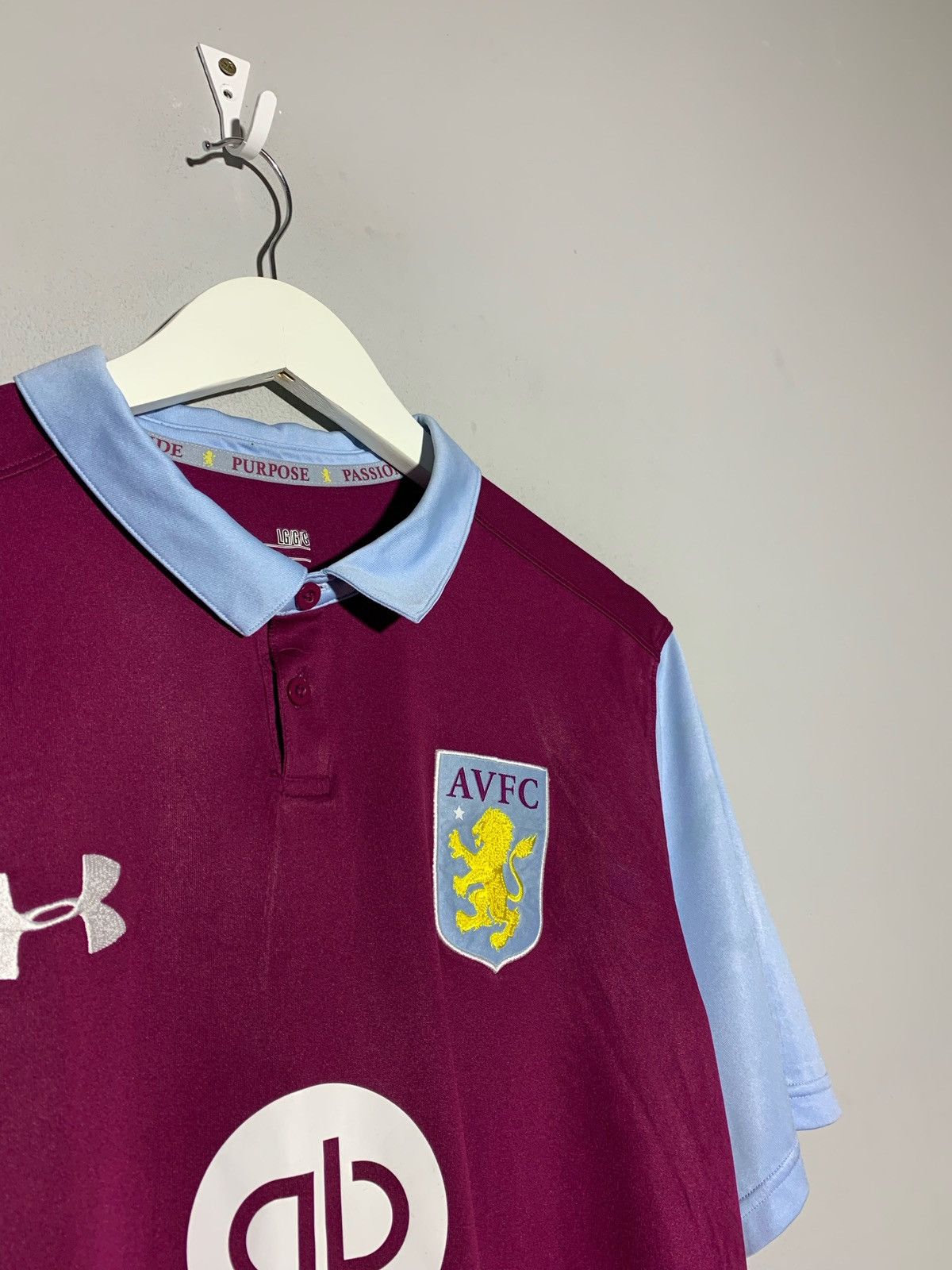 Under Armour Aston Villa Under Armour 2016/17 Y2k Football Shirt Size US L / EU 52-54 / 3 - 3 Thumbnail