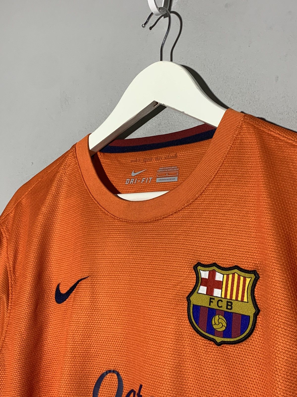 Nike F.C Barcelona Nike 2012/13 Y2k Streetwear Football Shirt Size US L / EU 52-54 / 3 - 8 Thumbnail