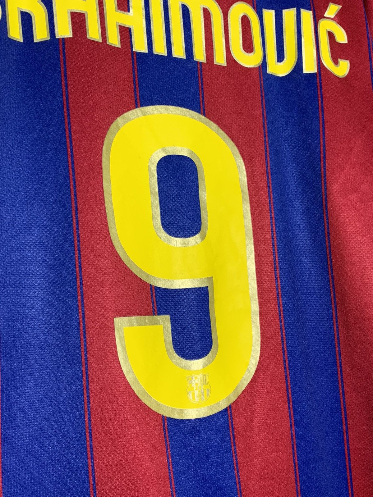 Nike #9 Zlatan Ibrahimovic Barcelona Nike 2009/10 football shirt Size US XL / EU 56 / 4 - 9 Thumbnail