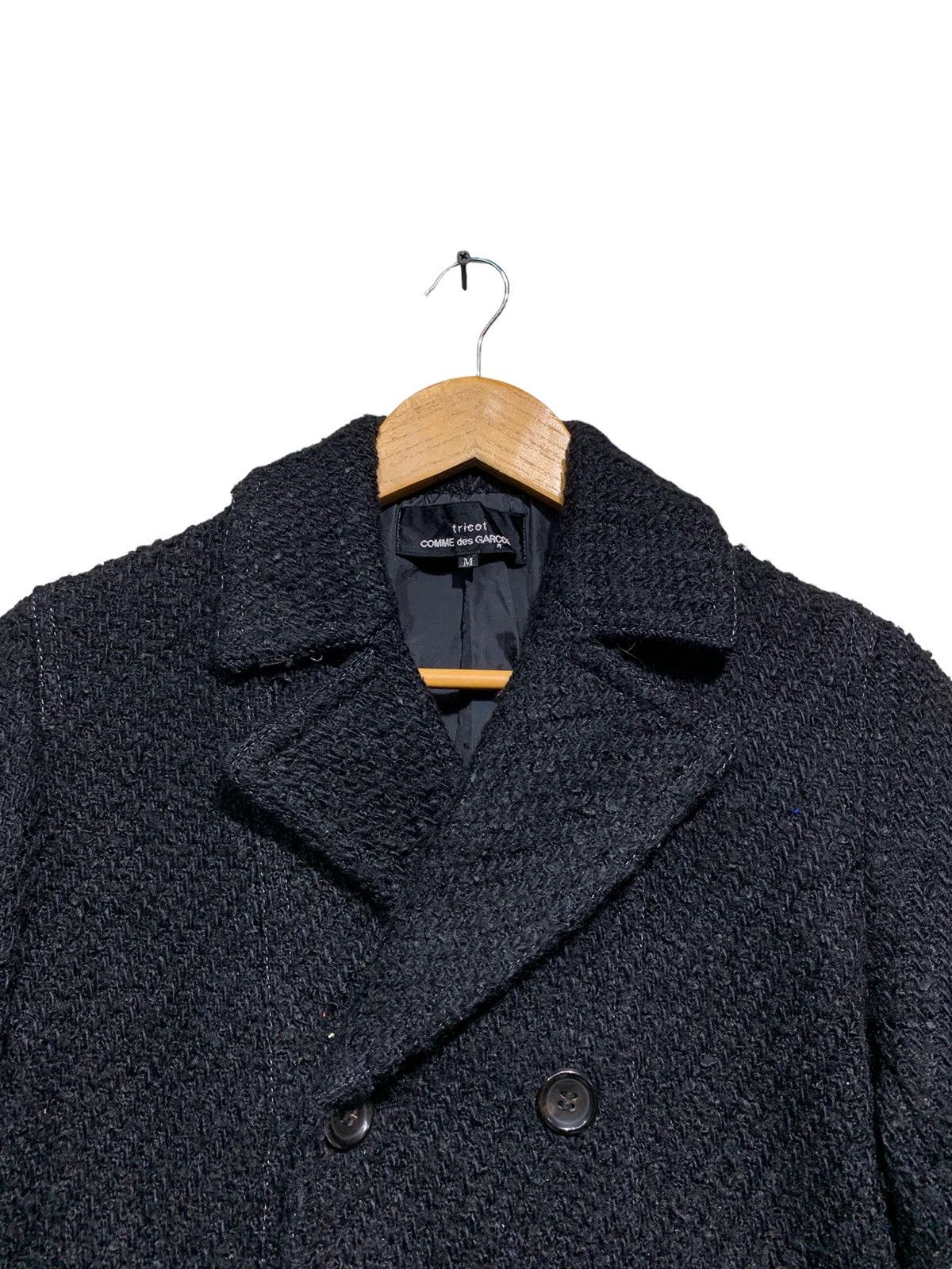 Comme des Garcons 🔥TRICOT CdG WOOL CABLE KNIT DOUBLE BREAST JACKETS Size M / US 6-8 / IT 42-44 - 4 Thumbnail