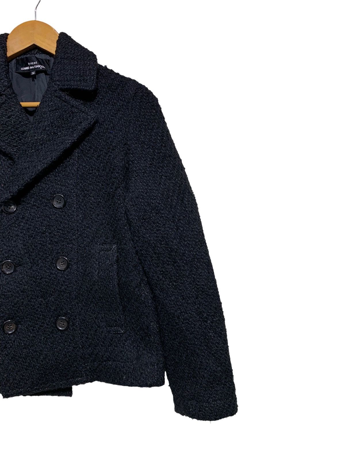 Comme des Garcons 🔥TRICOT CdG WOOL CABLE KNIT DOUBLE BREAST JACKETS Size M / US 6-8 / IT 42-44 - 3 Thumbnail