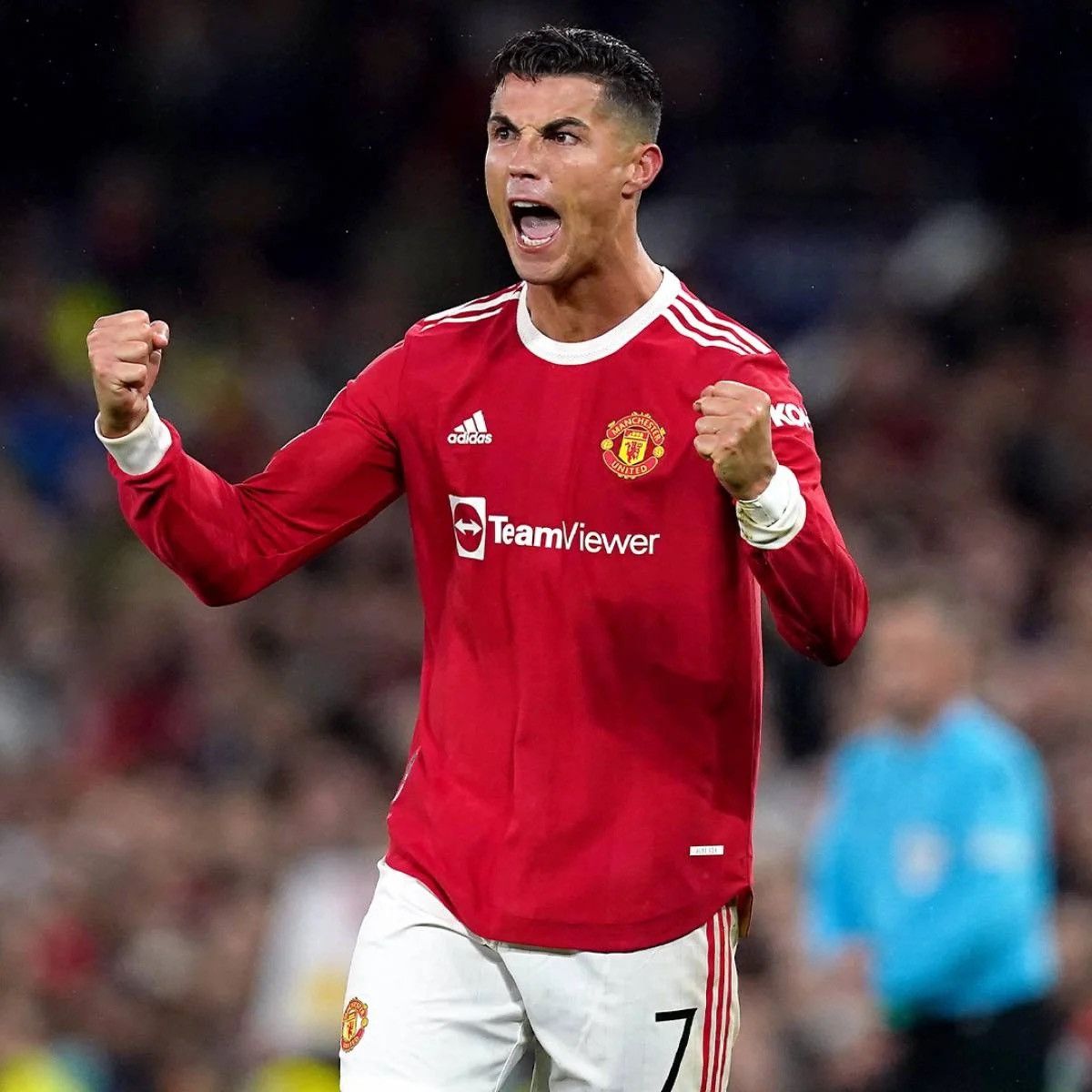 Adidas #7 Ronaldo Manchester United 2021/22 Adidas Football Shirt Size US XL / EU 56 / 4 - 2 Thumbnail