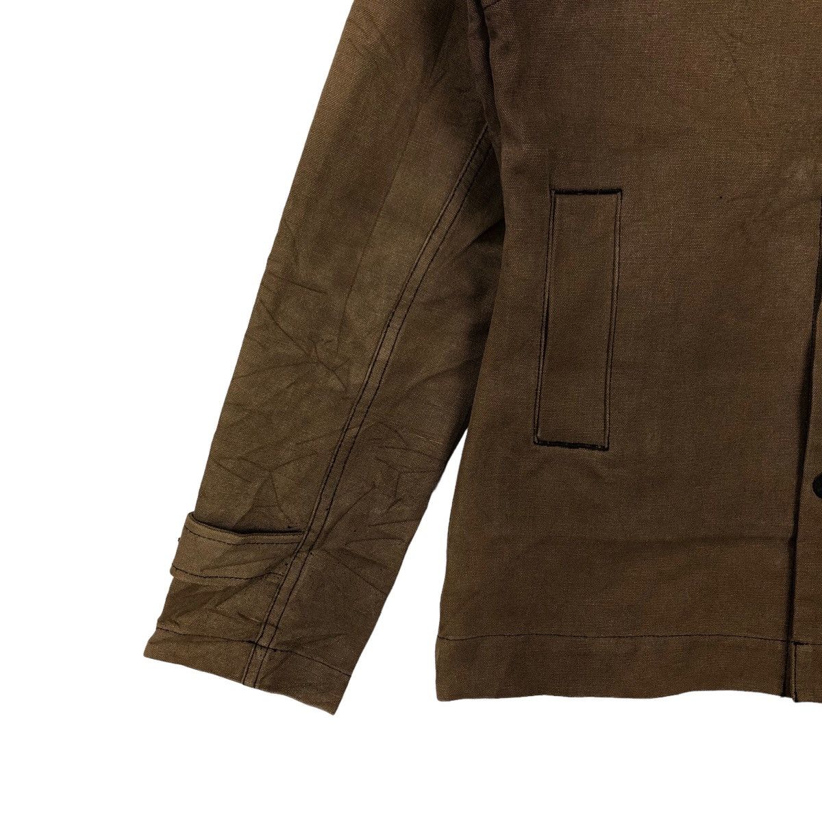 Japanese Brand VINTAGE CROPPED CHORE JCKET MORGAN HOMME JAPAN Size US S / EU 44-46 / 1 - 3 Thumbnail