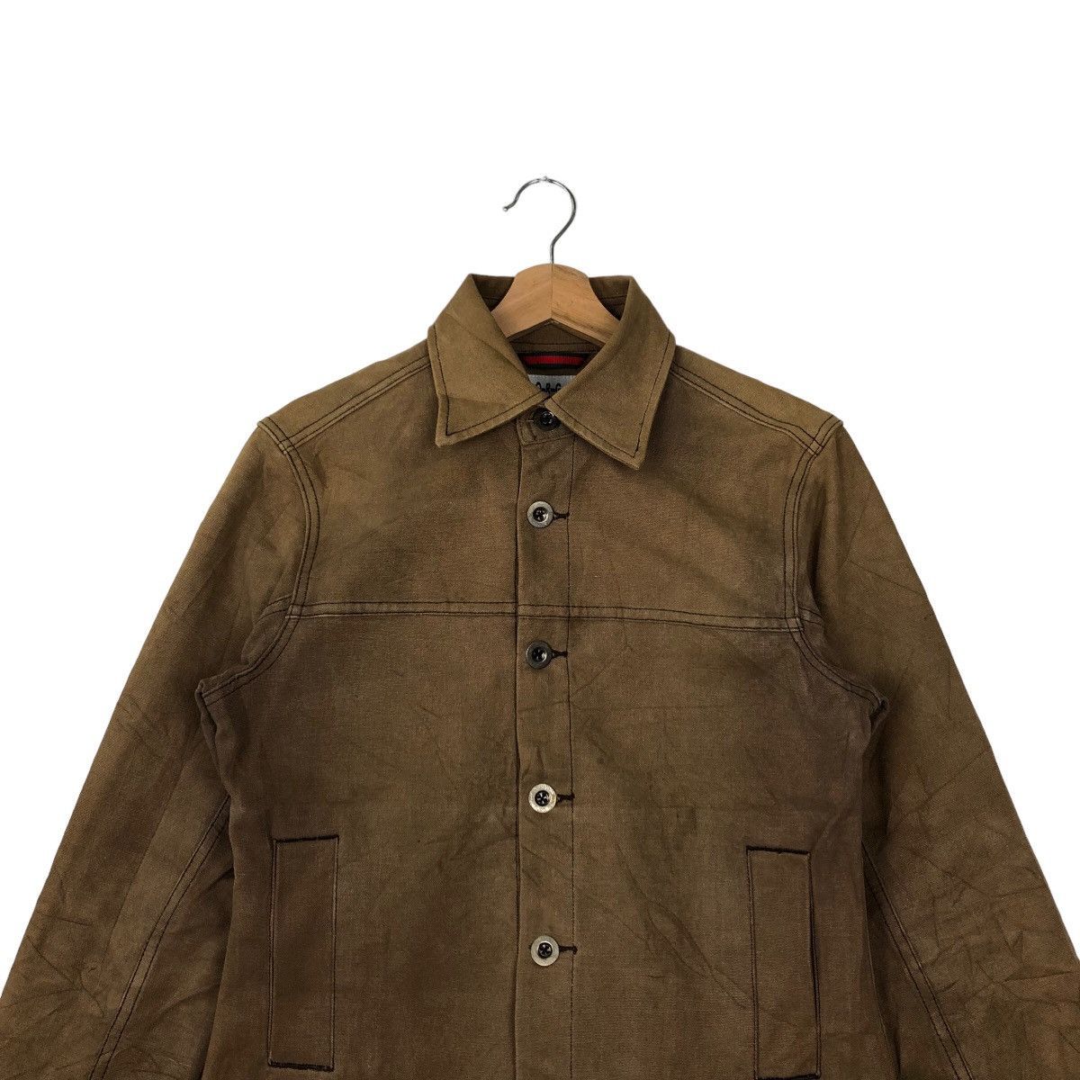 Japanese Brand VINTAGE CROPPED CHORE JCKET MORGAN HOMME JAPAN Size US S / EU 44-46 / 1 - 2 Thumbnail