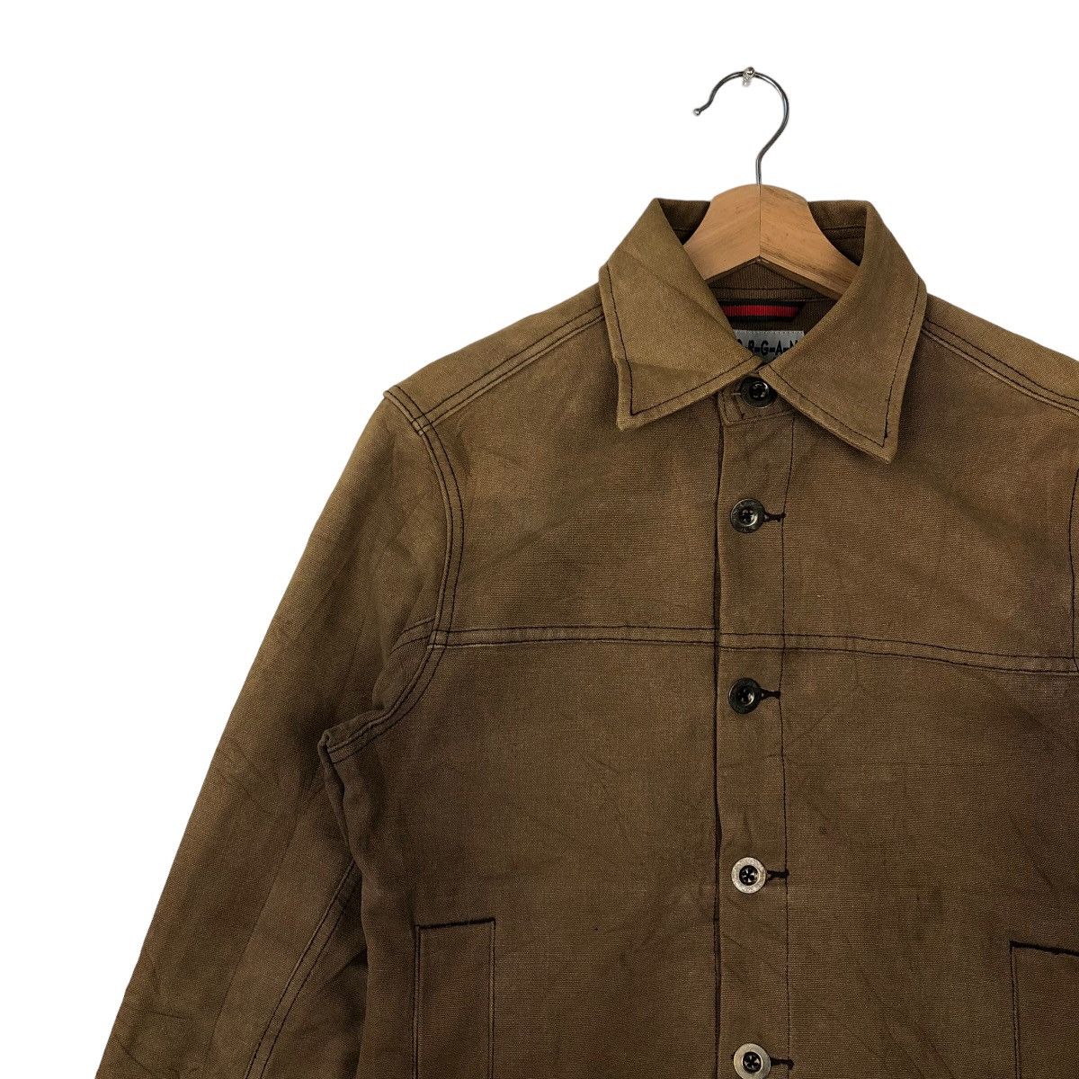 Japanese Brand VINTAGE CROPPED CHORE JCKET MORGAN HOMME JAPAN Size US S / EU 44-46 / 1 - 6 Thumbnail