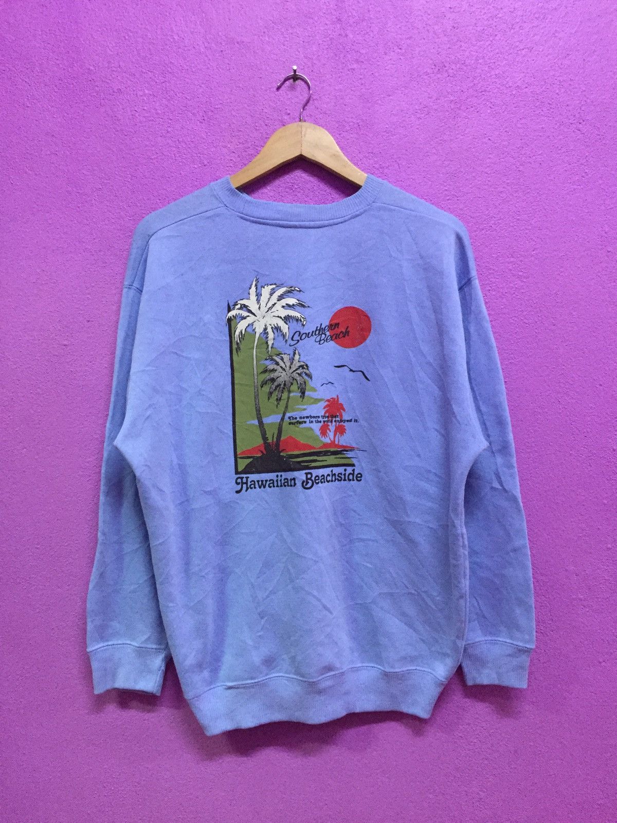 Jerzees Vintage Hawaiian Beachside Sweatshirts Size US L / EU 52-54 / 3 - 1 Thumbnail