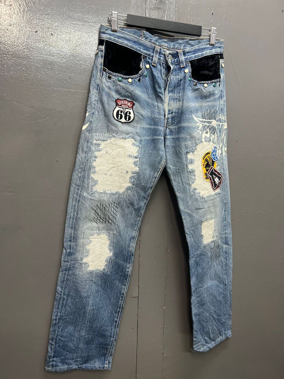 VINTAGE LEVI'S 501 DENIM JEANS CUSTOM SIZE 30