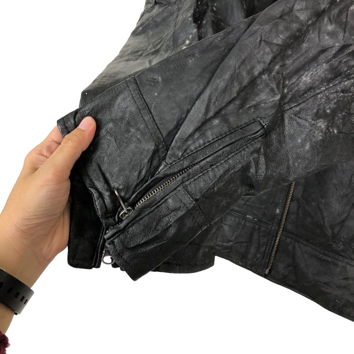 Japanese Brand VINTAGE SOFT LEATHER BOMBER JACKET RAFF SIMONS DESIGN Size US M / EU 48-50 / 2 - 12 Thumbnail