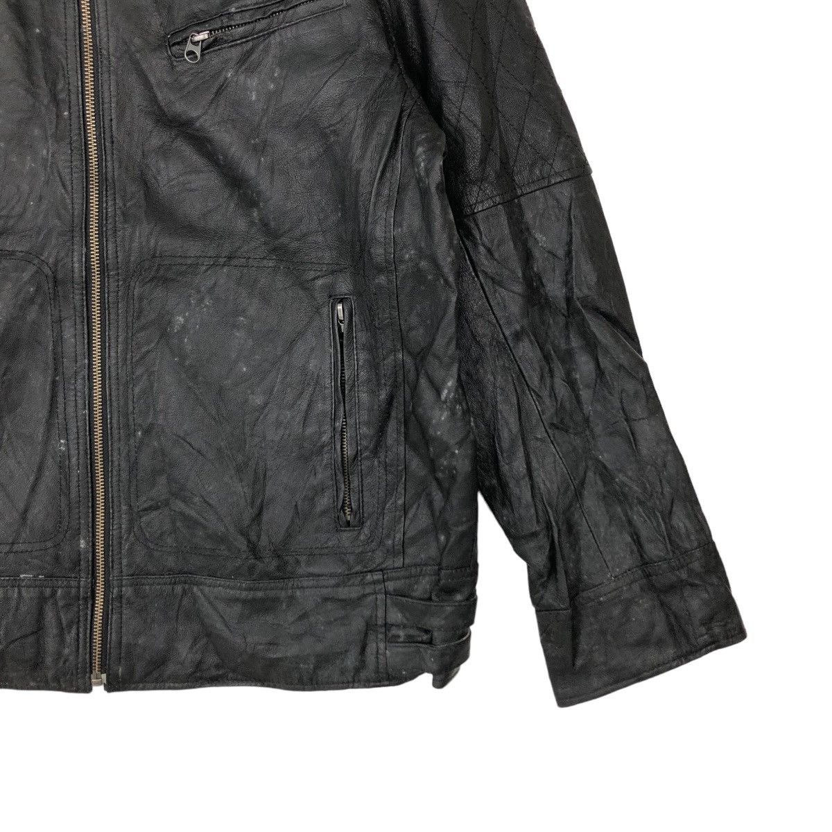 Japanese Brand VINTAGE SOFT LEATHER BOMBER JACKET RAFF SIMONS DESIGN Size US M / EU 48-50 / 2 - 4 Thumbnail