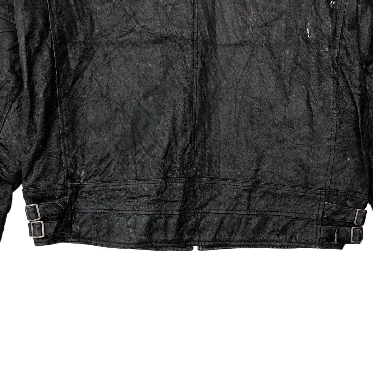 Japanese Brand VINTAGE SOFT LEATHER BOMBER JACKET RAFF SIMONS DESIGN Size US M / EU 48-50 / 2 - 8 Thumbnail