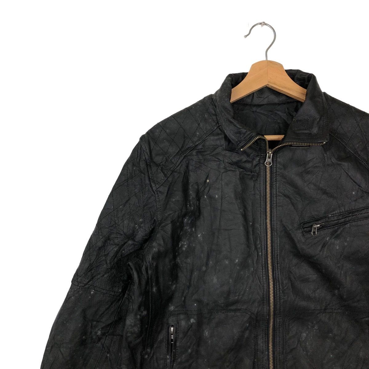 Japanese Brand VINTAGE SOFT LEATHER BOMBER JACKET RAFF SIMONS DESIGN Size US M / EU 48-50 / 2 - 6 Thumbnail