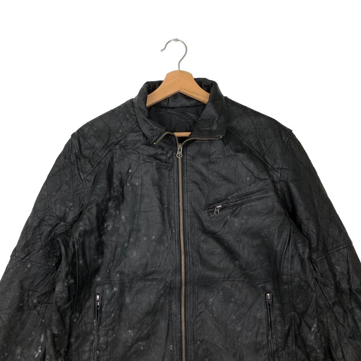 Japanese Brand VINTAGE SOFT LEATHER BOMBER JACKET RAFF SIMONS DESIGN Size US M / EU 48-50 / 2 - 2 Thumbnail