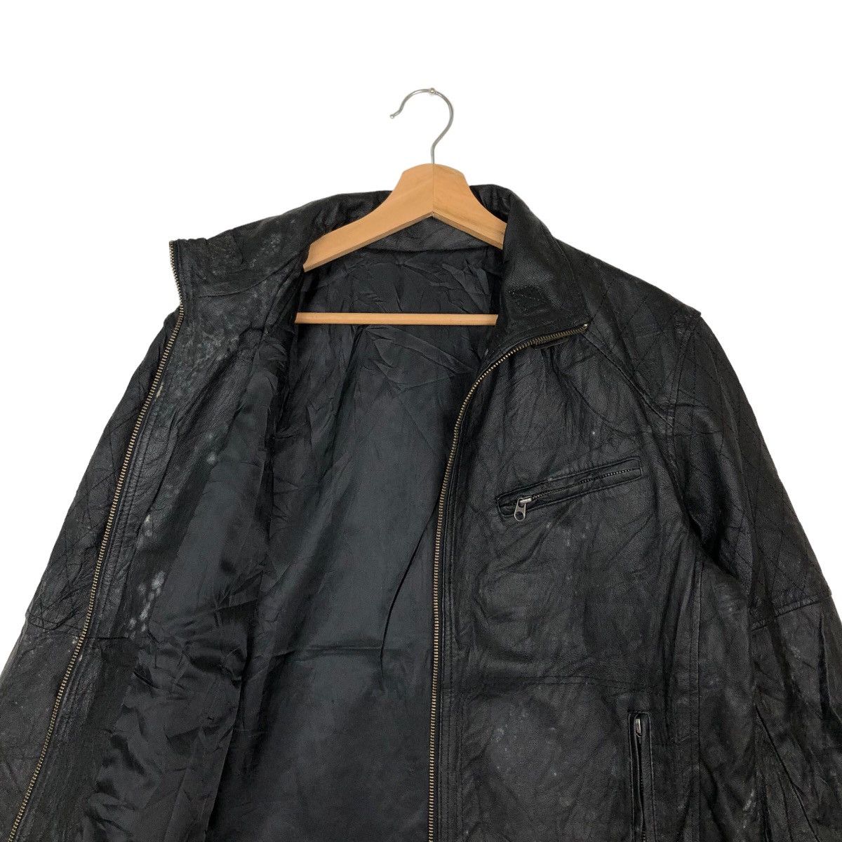 Japanese Brand VINTAGE SOFT LEATHER BOMBER JACKET RAFF SIMONS DESIGN Size US M / EU 48-50 / 2 - 10 Thumbnail