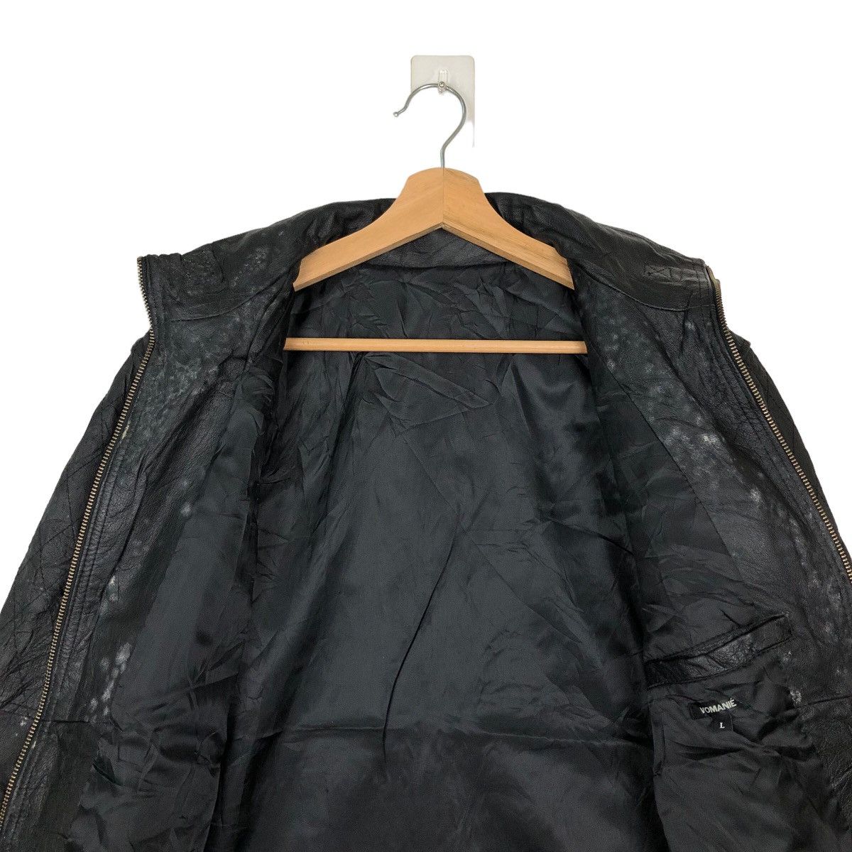Japanese Brand VINTAGE SOFT LEATHER BOMBER JACKET RAFF SIMONS DESIGN Size US M / EU 48-50 / 2 - 11 Thumbnail