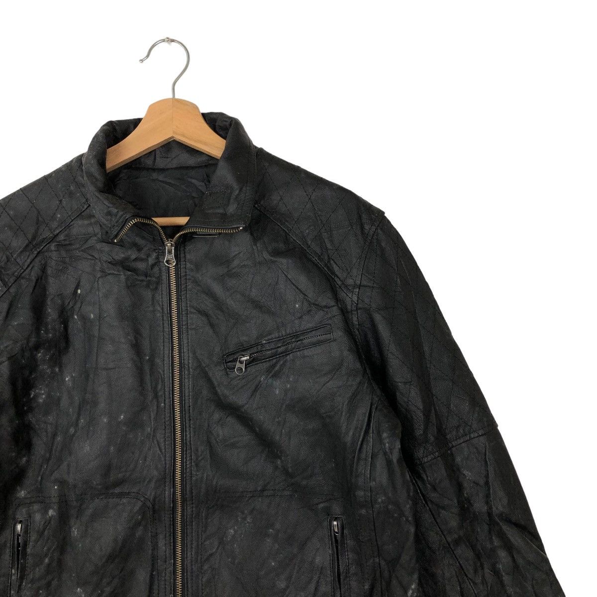 Japanese Brand VINTAGE SOFT LEATHER BOMBER JACKET RAFF SIMONS DESIGN Size US M / EU 48-50 / 2 - 5 Thumbnail