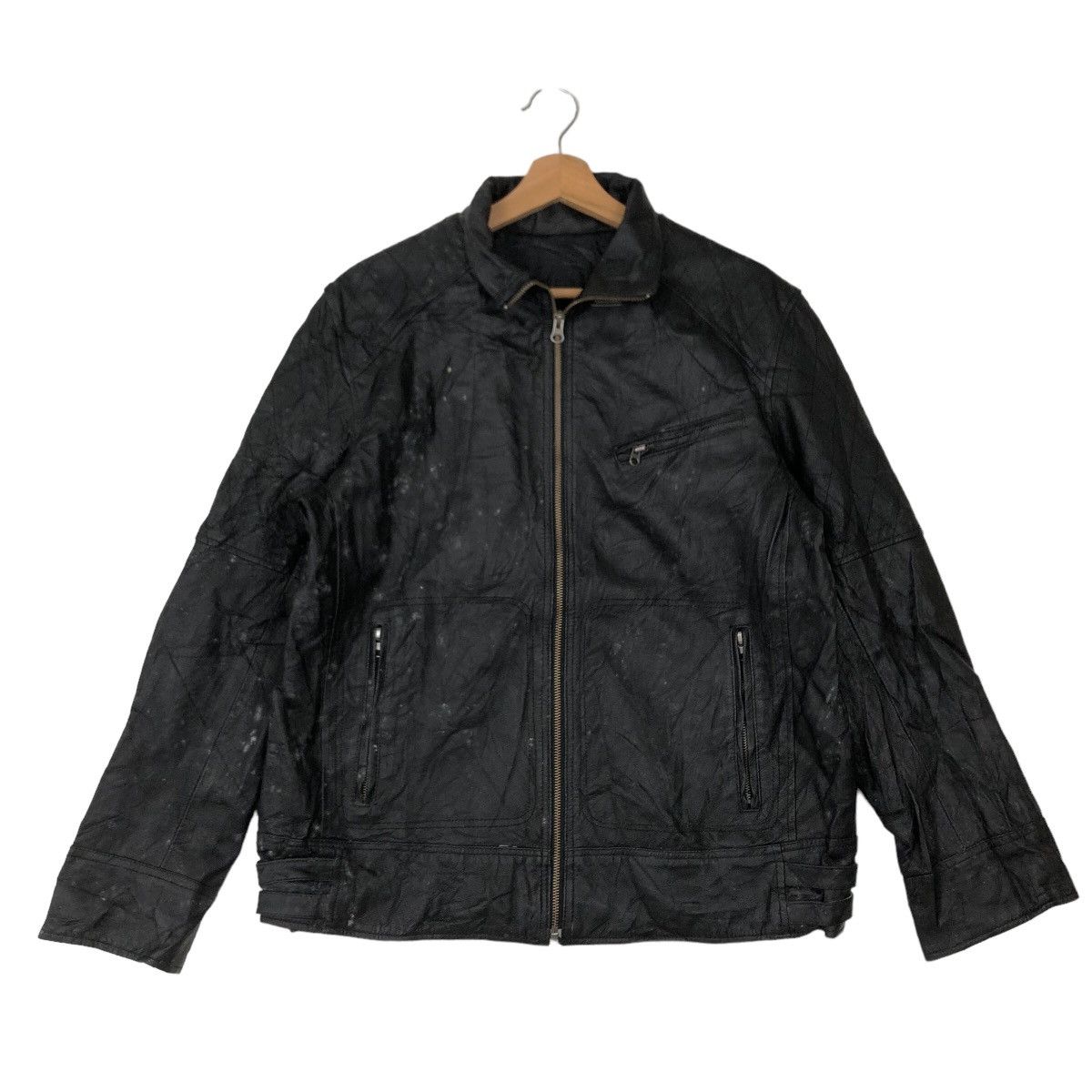 Japanese Brand VINTAGE SOFT LEATHER BOMBER JACKET RAFF SIMONS DESIGN Size US M / EU 48-50 / 2 - 1 Thumbnail