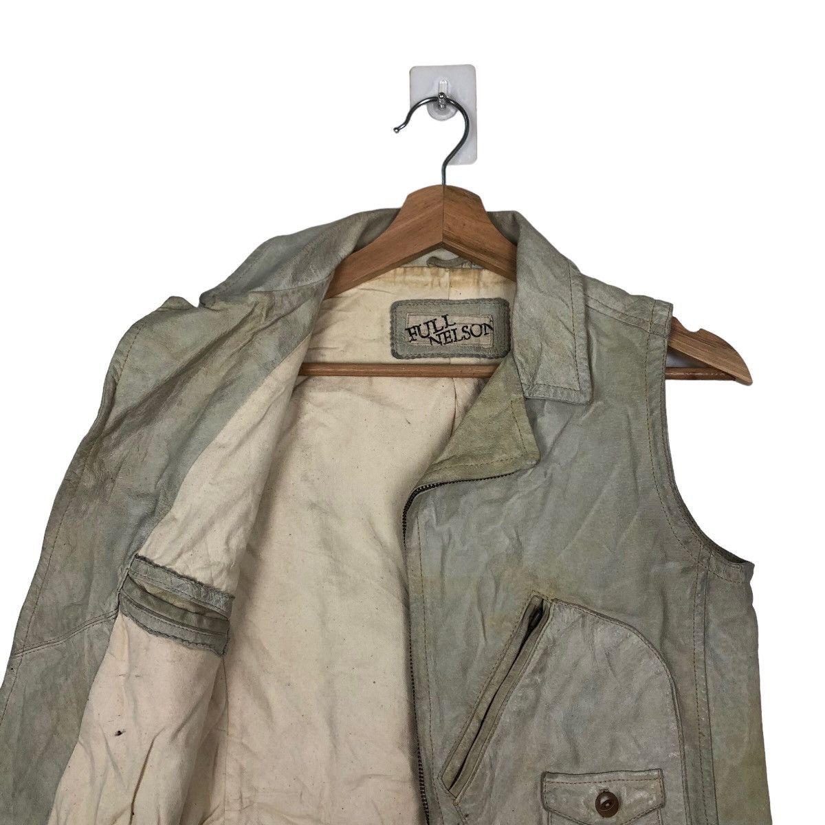Japanese Brand VINTAGE TANK TOP SOFT LEATHER FULL NELSON JAPAN Size US S / EU 44-46 / 1 - 8 Thumbnail