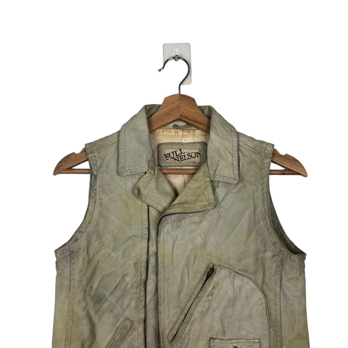 Japanese Brand VINTAGE TANK TOP SOFT LEATHER FULL NELSON JAPAN Size US S / EU 44-46 / 1 - 2 Thumbnail