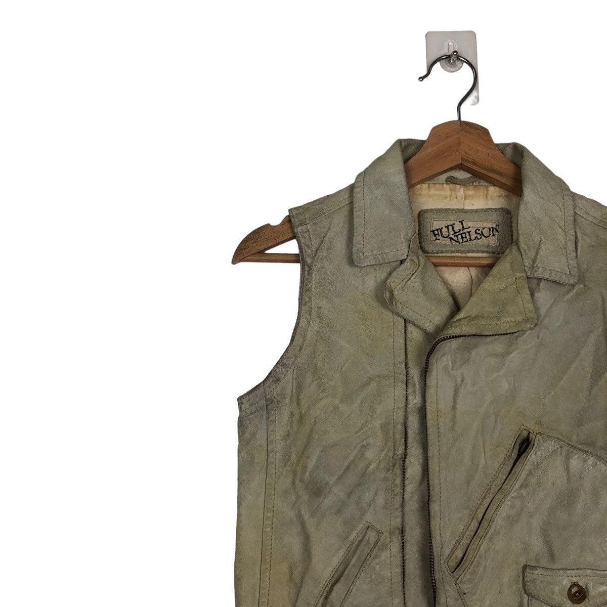 Japanese Brand VINTAGE TANK TOP SOFT LEATHER FULL NELSON JAPAN Size US S / EU 44-46 / 1 - 3 Thumbnail