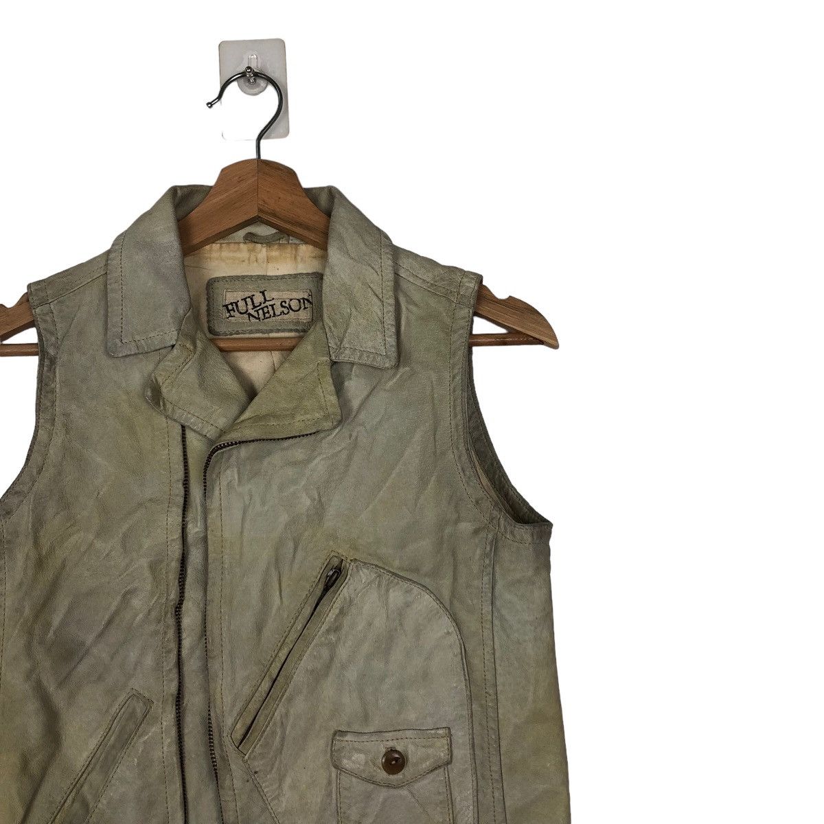 Japanese Brand VINTAGE TANK TOP SOFT LEATHER FULL NELSON JAPAN Size US S / EU 44-46 / 1 - 4 Thumbnail