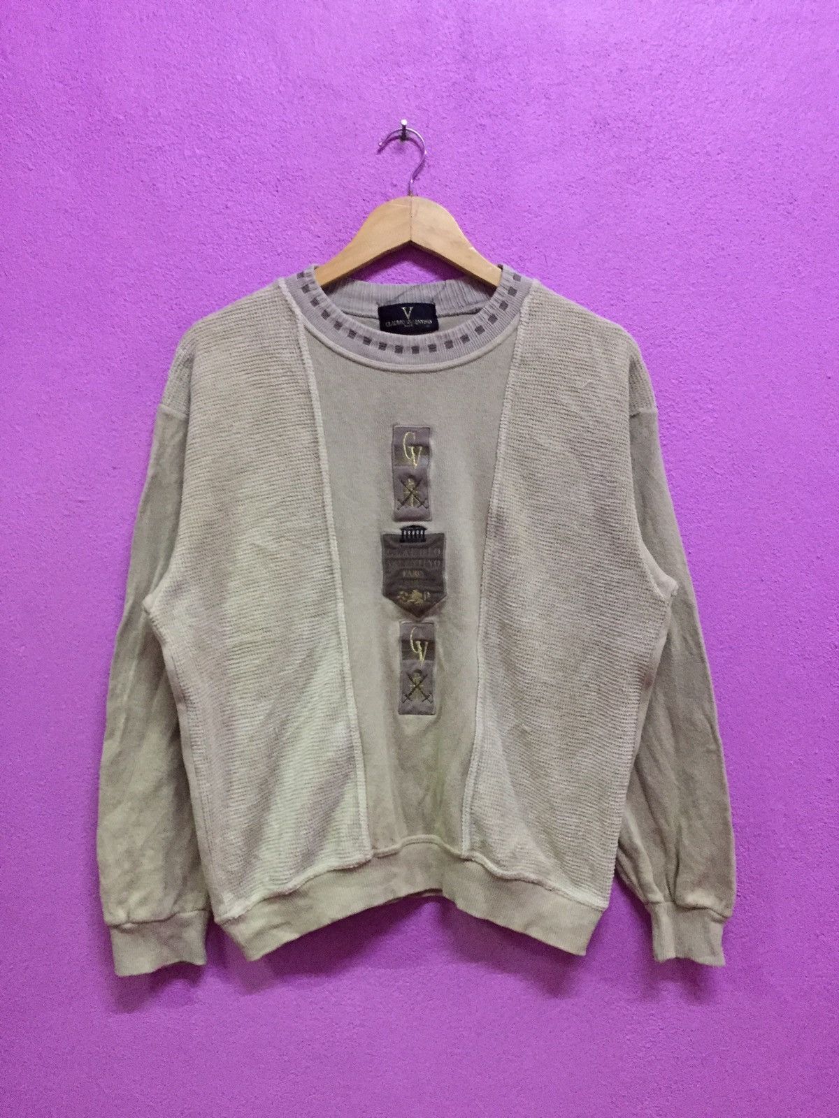 Valentino Vintage 90’s Claudio Valentino Paris Sweatshirts Size M Size US M / EU 48-50 / 2 - 1 Thumbnail
